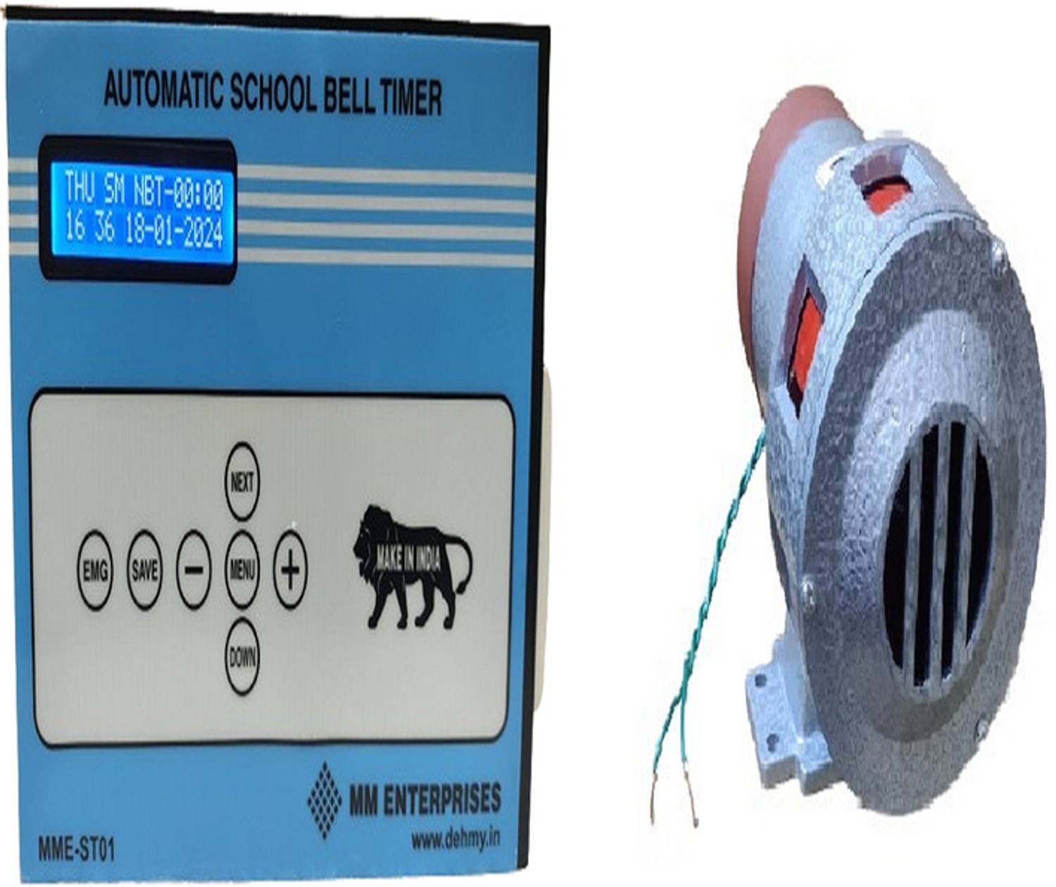 MME automatic timer system with industrial siren sound range 1km Wired Door Chime