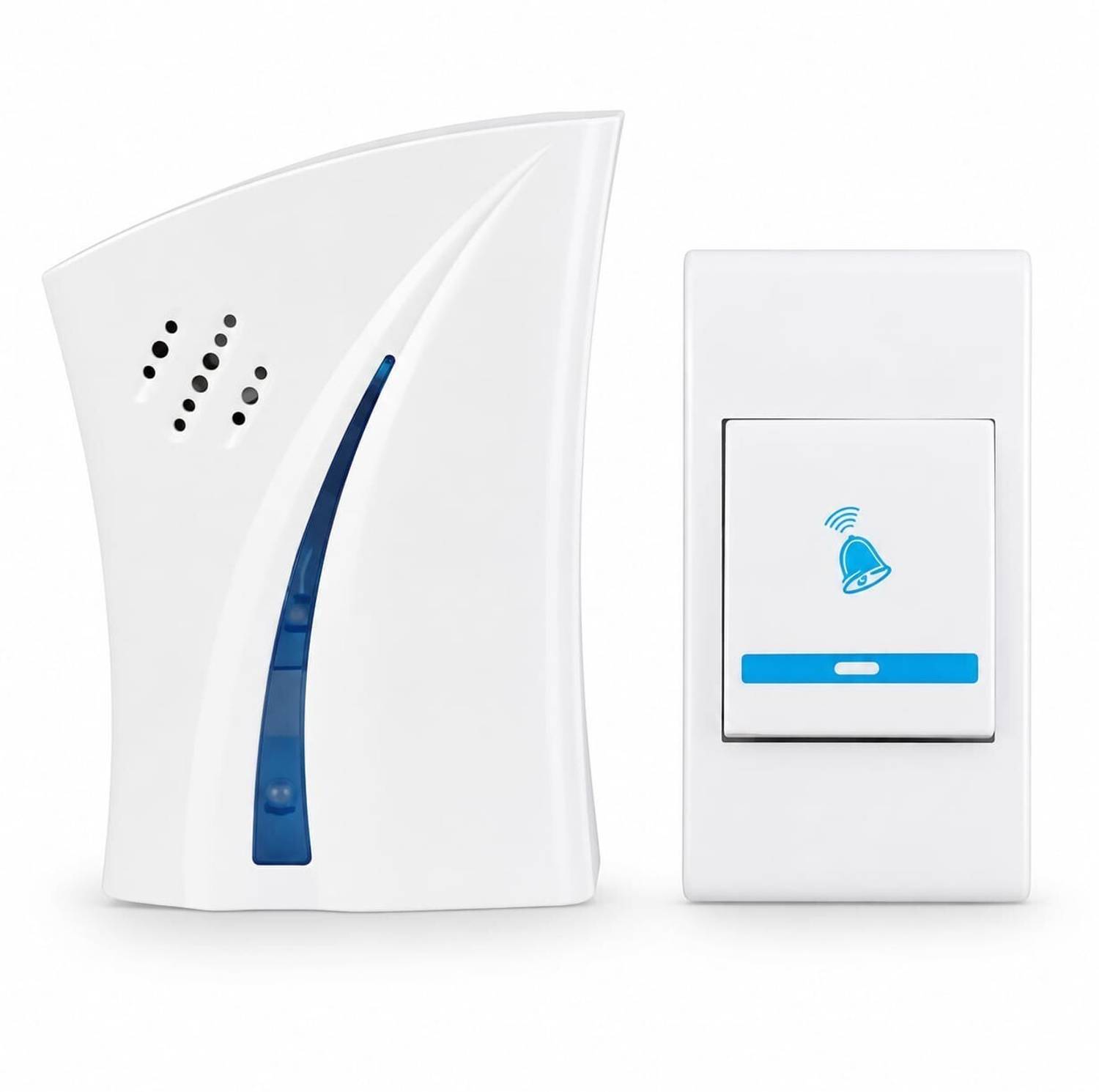v2fashion wireless Doorbell Kit 32 Chimes LED Flash Remote Control for Home Office Wireless Door Chime
