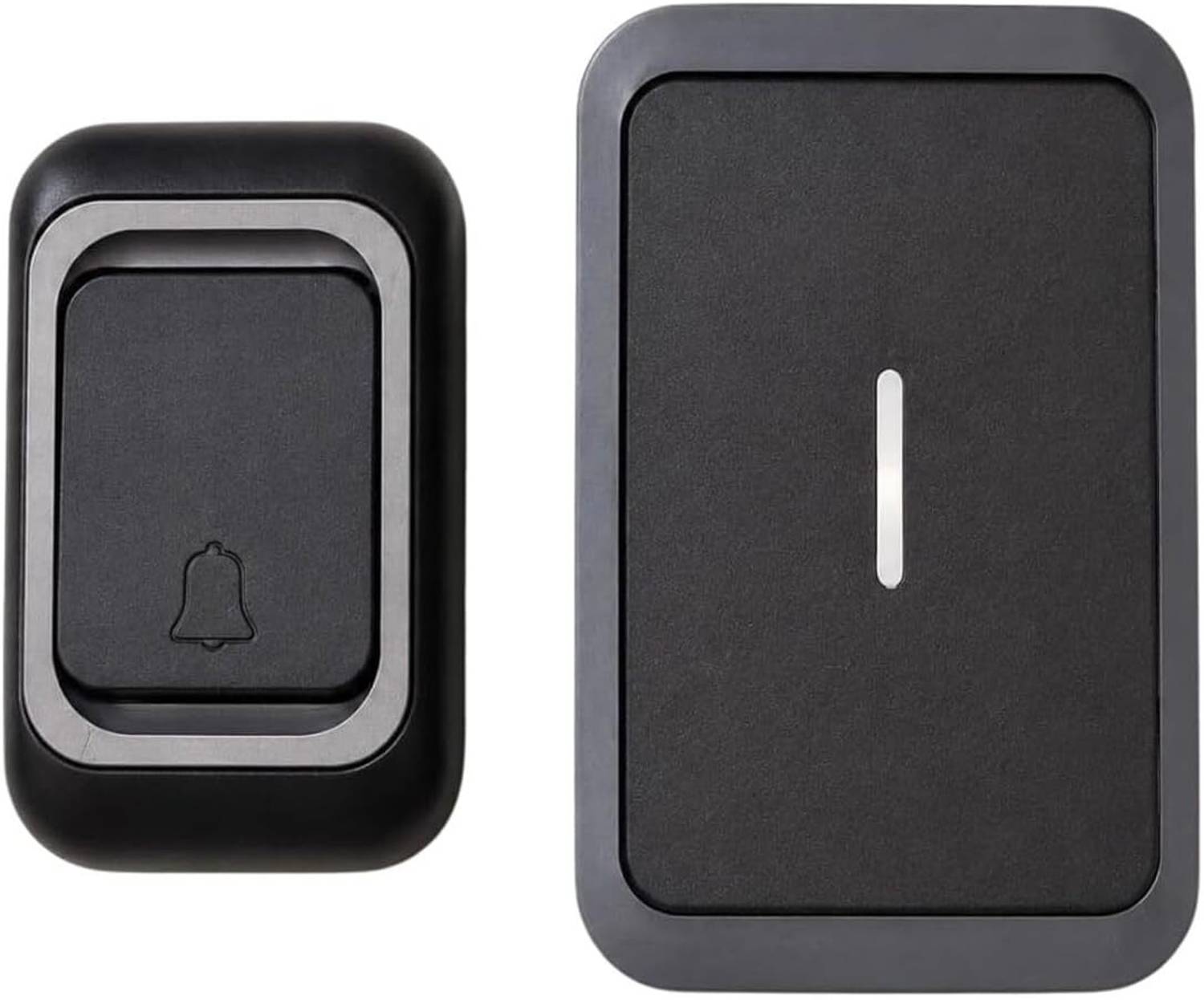 MCBAZEL Grey Line Wireless Doorbell for Home Office Shop Visitor Notification Wireless Door Chime