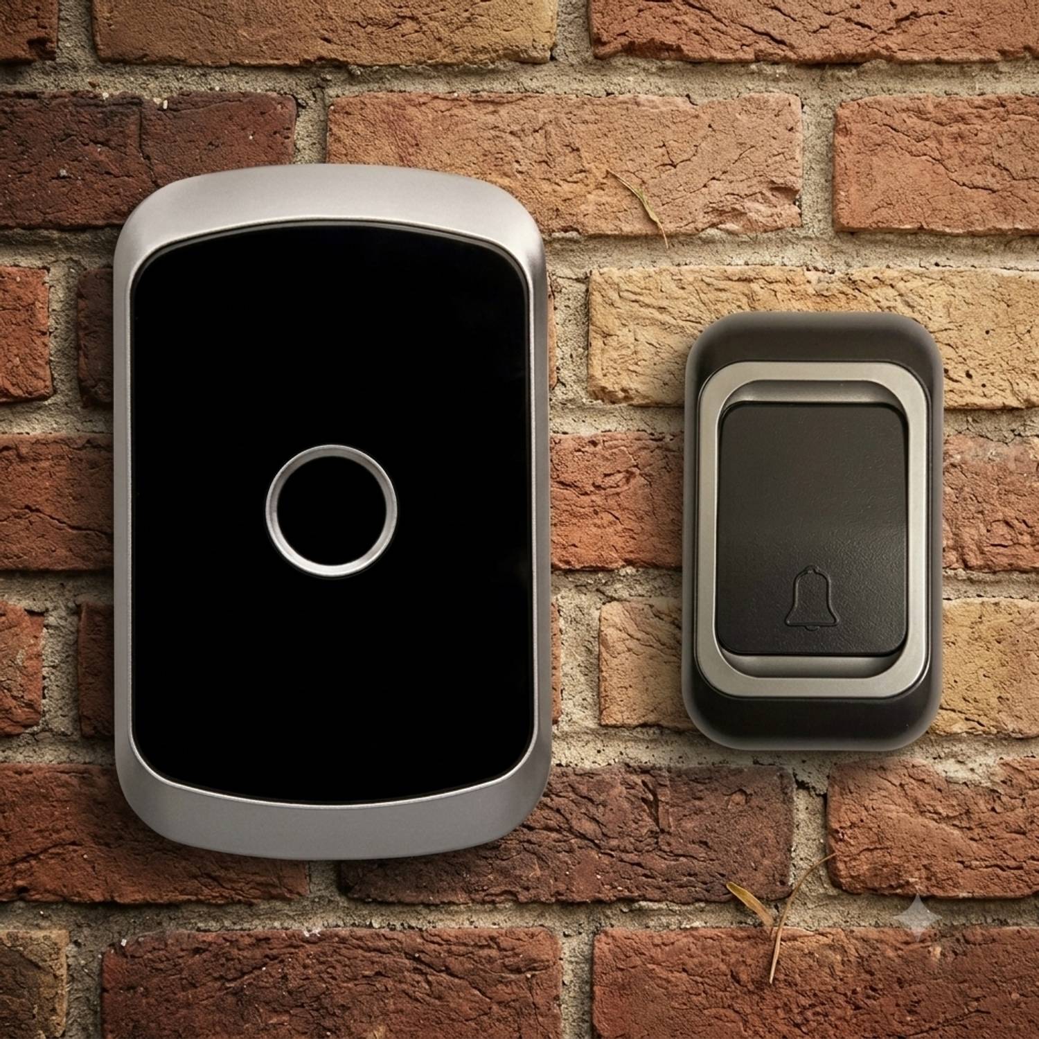 GruhCare Wireless Door Bell Kit For House, Office & Shop (Black) Wireless Door Chime