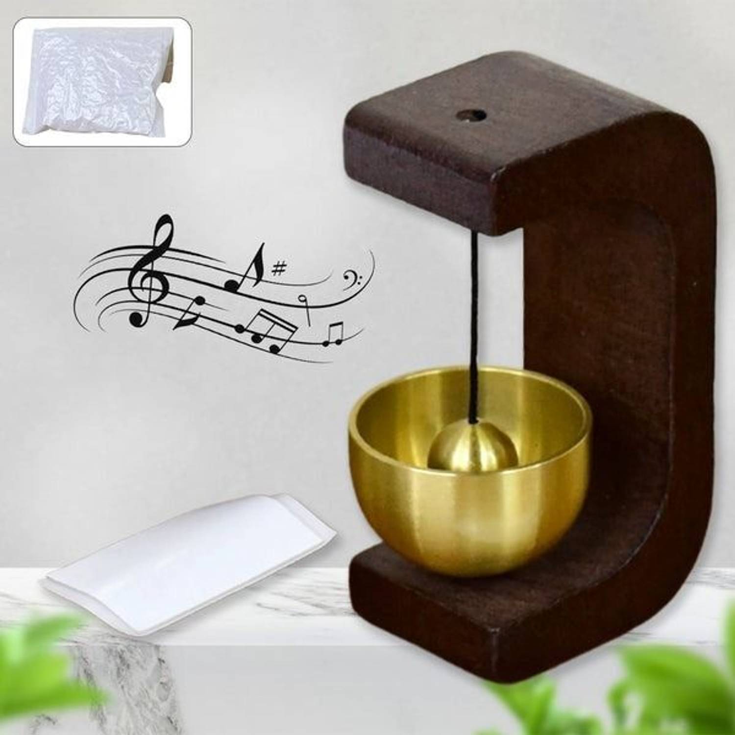 DeoDap Elegant Japanese-Style Zen Bell for Your Desktop Sanctuary