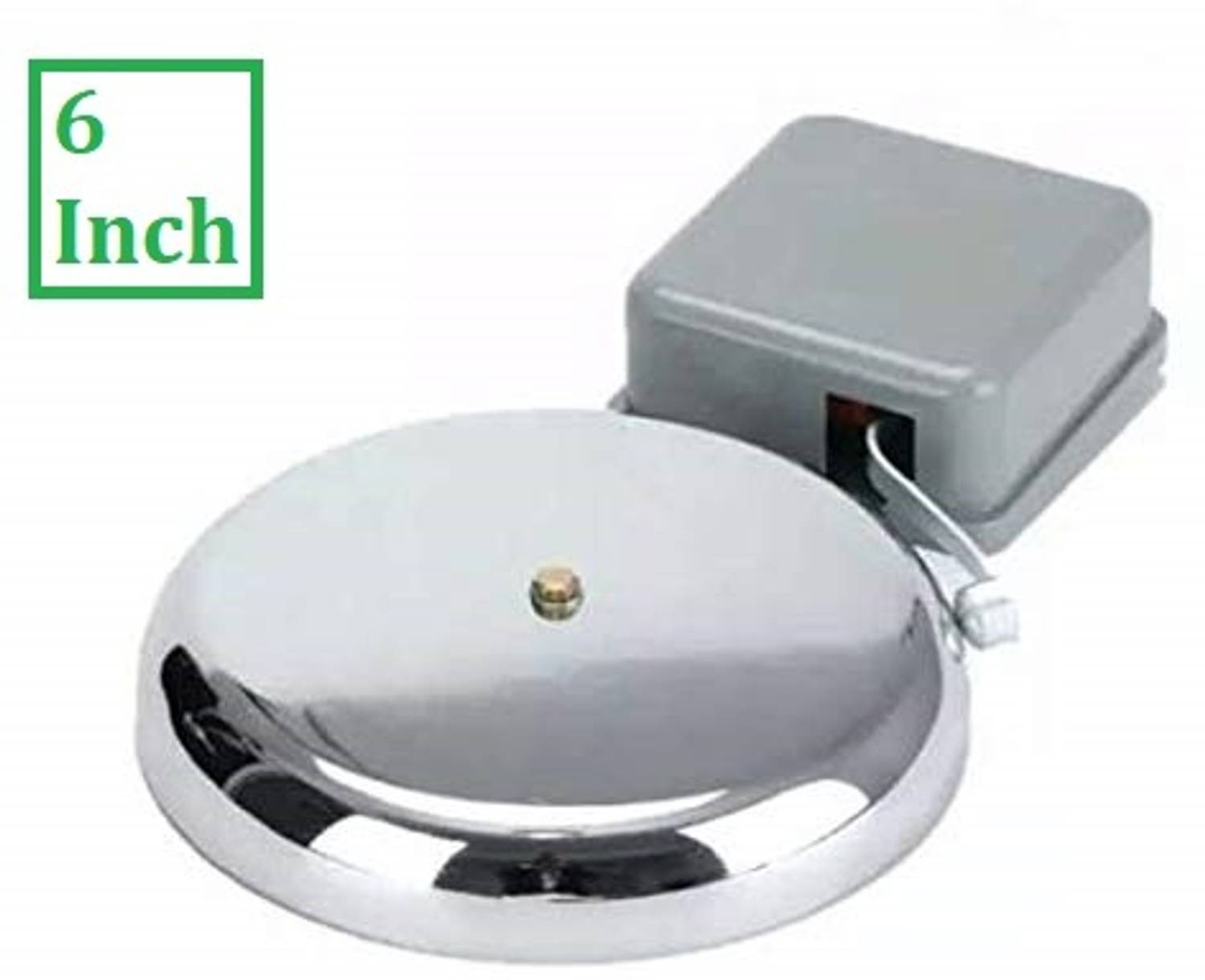 SWAGGERS 6 Inch Gong Bell High Range Quality for Schools, Colleges, Factories Wired Door Chime