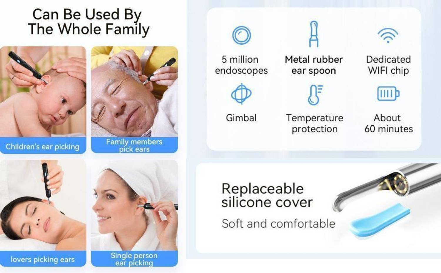 Accutrust Smart Visual Ear Wax Cleaner 5MP HD Camera - Image 3