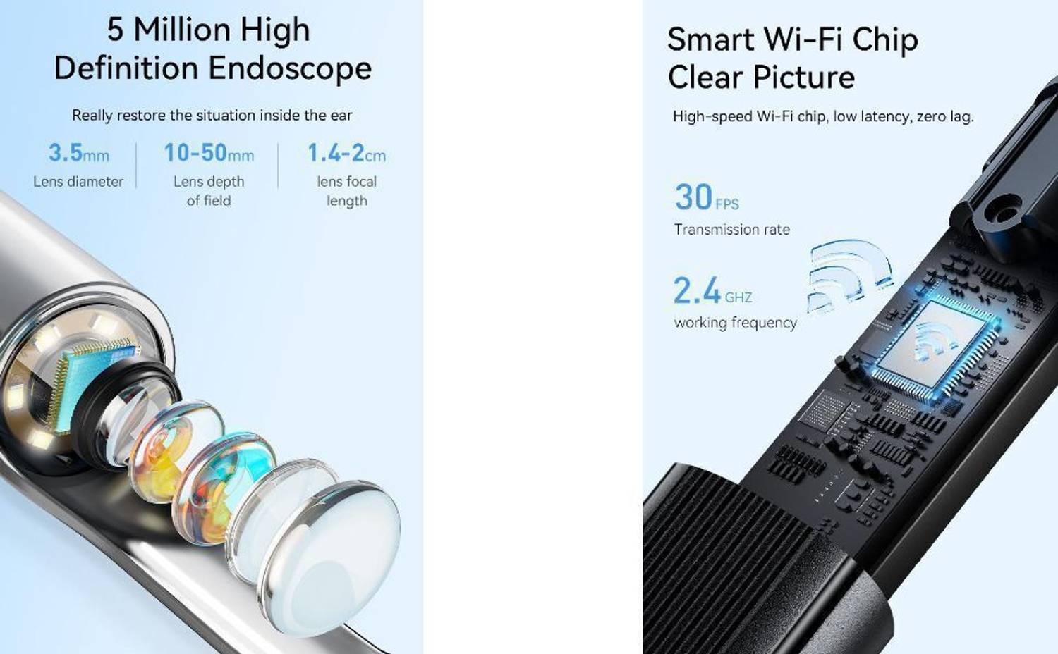 Accutrust Smart Visual Ear Wax Cleaner 5MP HD Camera - Image 4