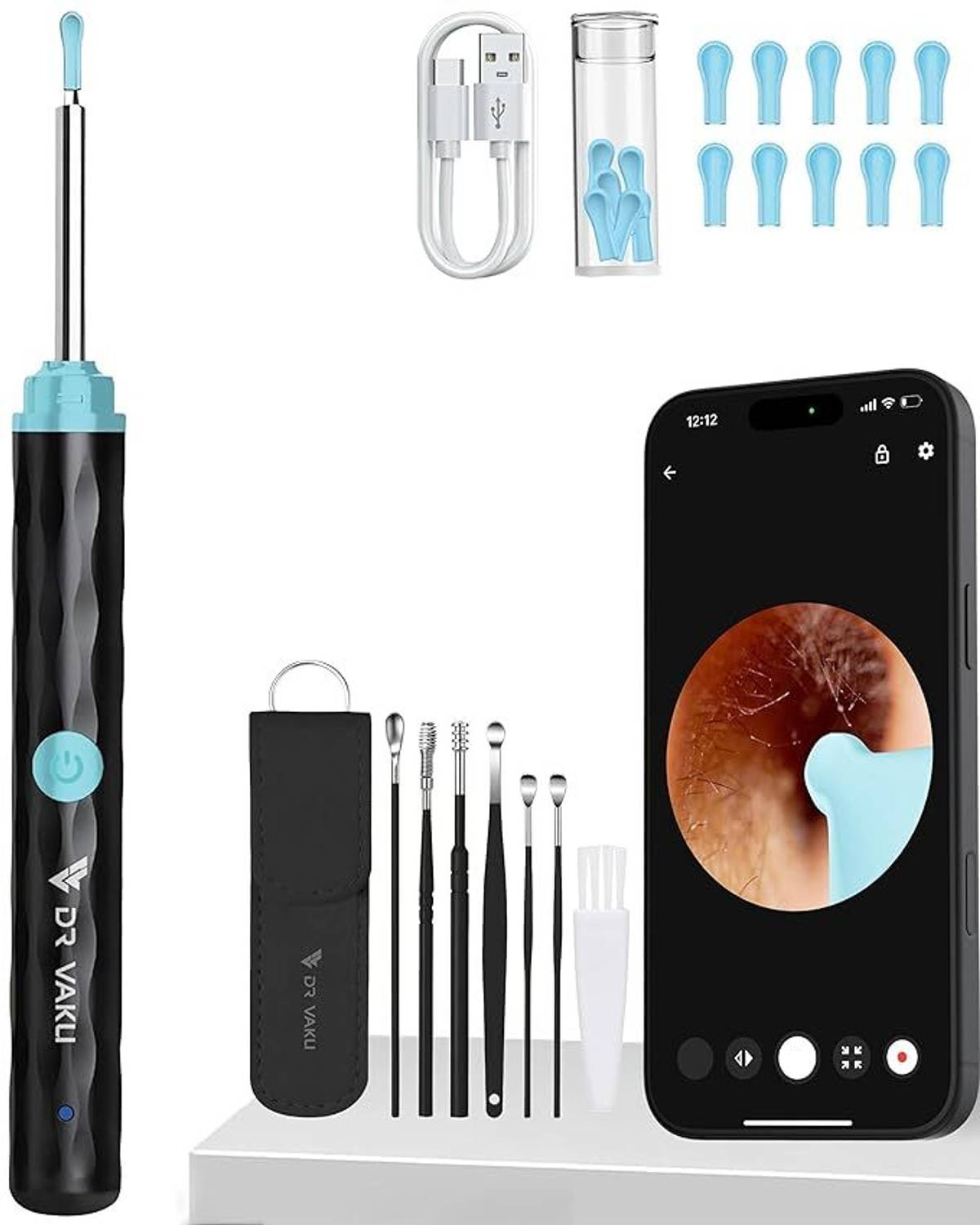 JYORESHA 1080P Electric Ear Cleaner with Camera