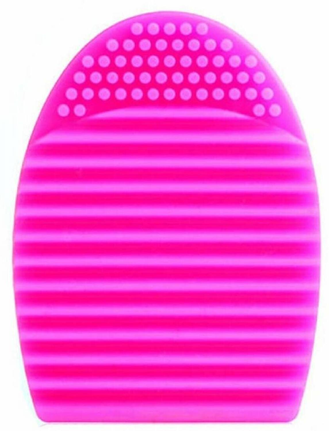 angelie Brush Egg Makeup Brush Cleaner Cleaning Tool PINK