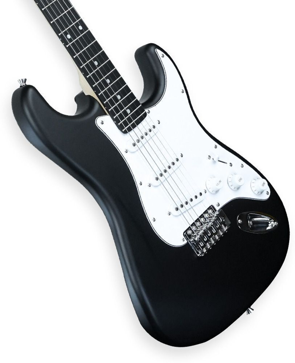 Image of Medellin Electric Guitar 38 inch Complete Starter Kit - black matt finish Electro-acoustic Guitar