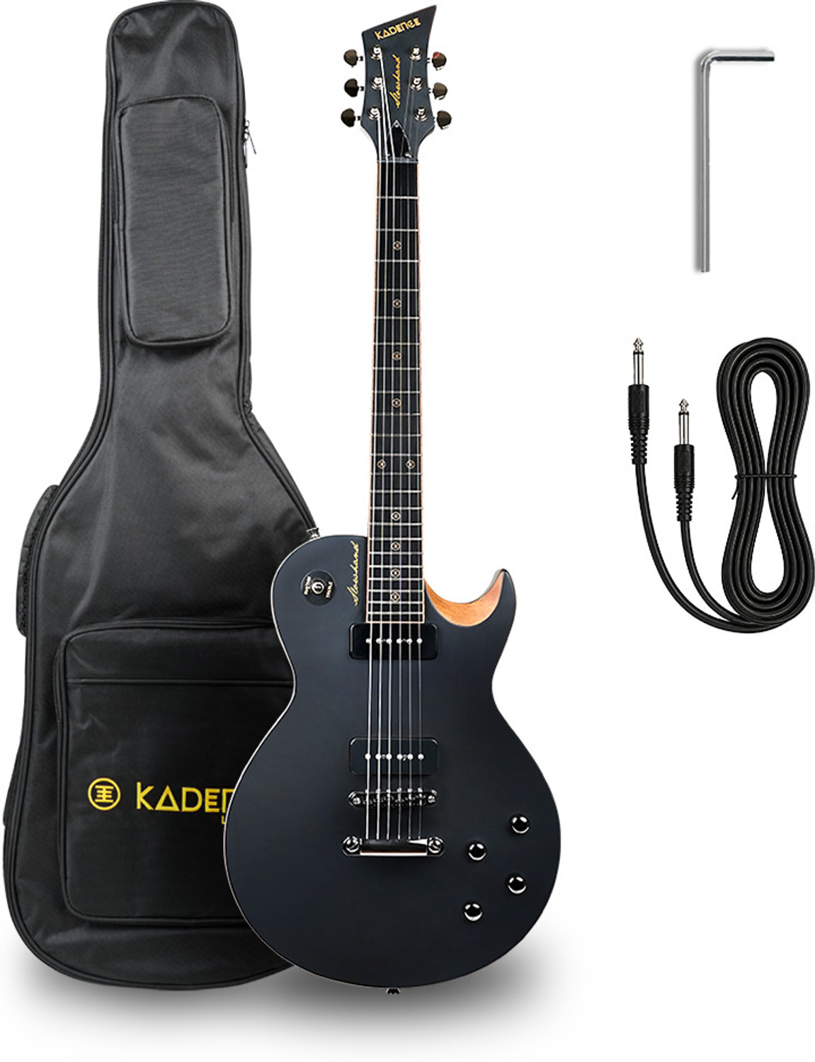 Image of KADENCE ESH04-P90 Dual Alnico P90 Pickup with Tune-O-Matic Bridge & F2V2T Controls | 39 inch Solid Body Electric Guitar