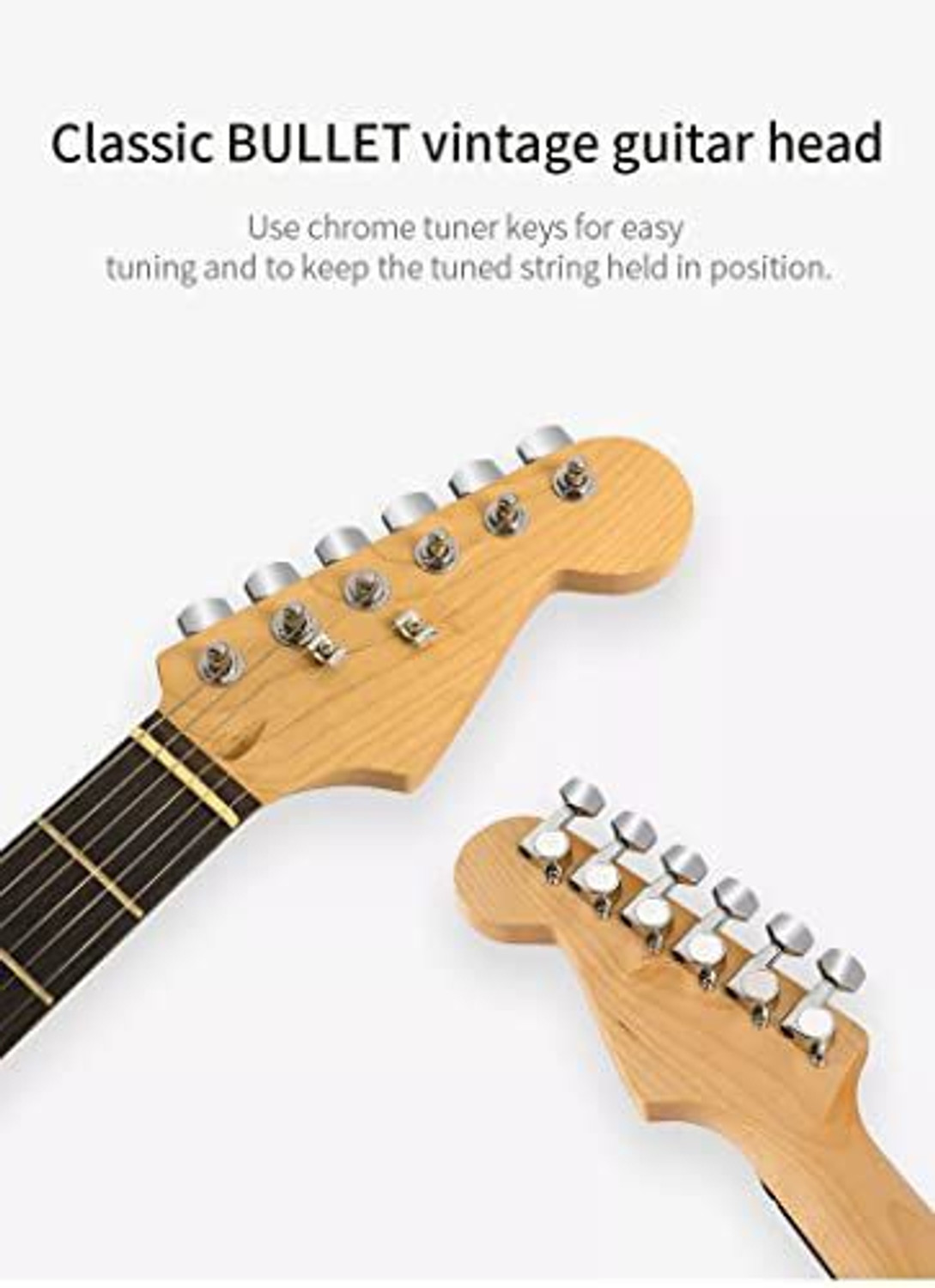 Image of BLUEBERRY R-701-Grey Beginner /Professional Full Size Rosewood Fretboard Maple Solid Body Electric Guitar