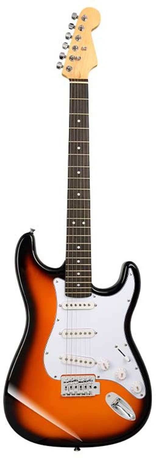 Image of BLUEBERRY R-701-SUNBURST Beginner /Professional Full Size Rosewood Fretboard Maple Solid Body Electric Guitar