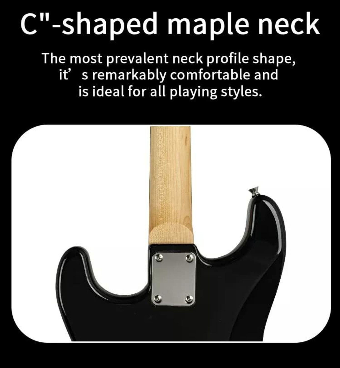 Image of BLUEBERRY R-701-BLUE Beginner /Professional Full Size Rosewood Fretboard Maple Solid Body Electric Guitar