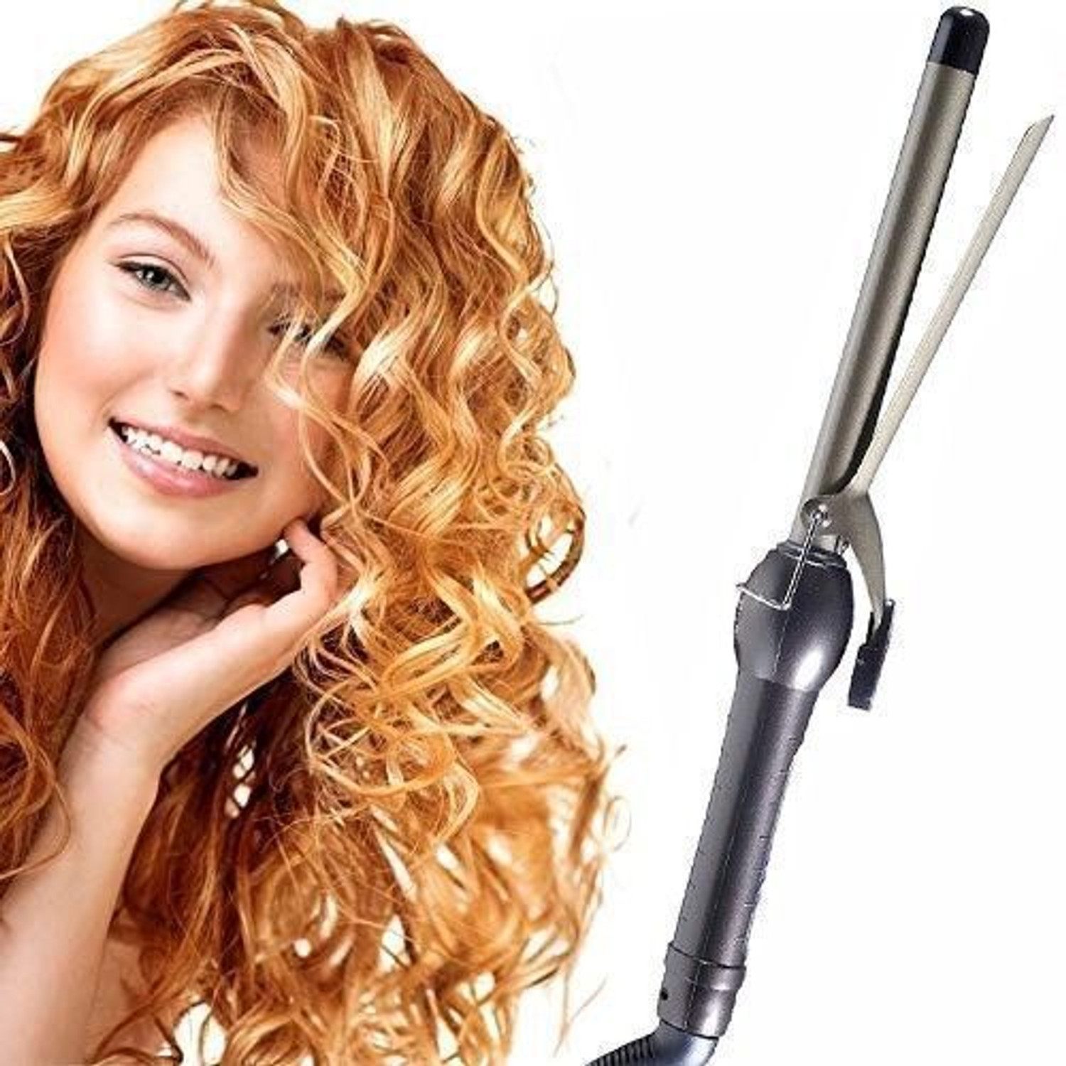 Image of V & G Professional New Professional Electric 3 in 1 Iron Hair Straightener Curler PTC heating hair tong Curling Iron hair styling kit for unisex adults Electric Hair Curler