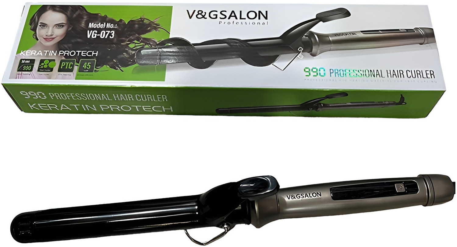 Image of V & G Professional New Professional Electric 3 in 1 Iron Hair Straightener Curler PTC heating hair tong Curling Iron hair styling kit for unisex adults Electric Hair Curler