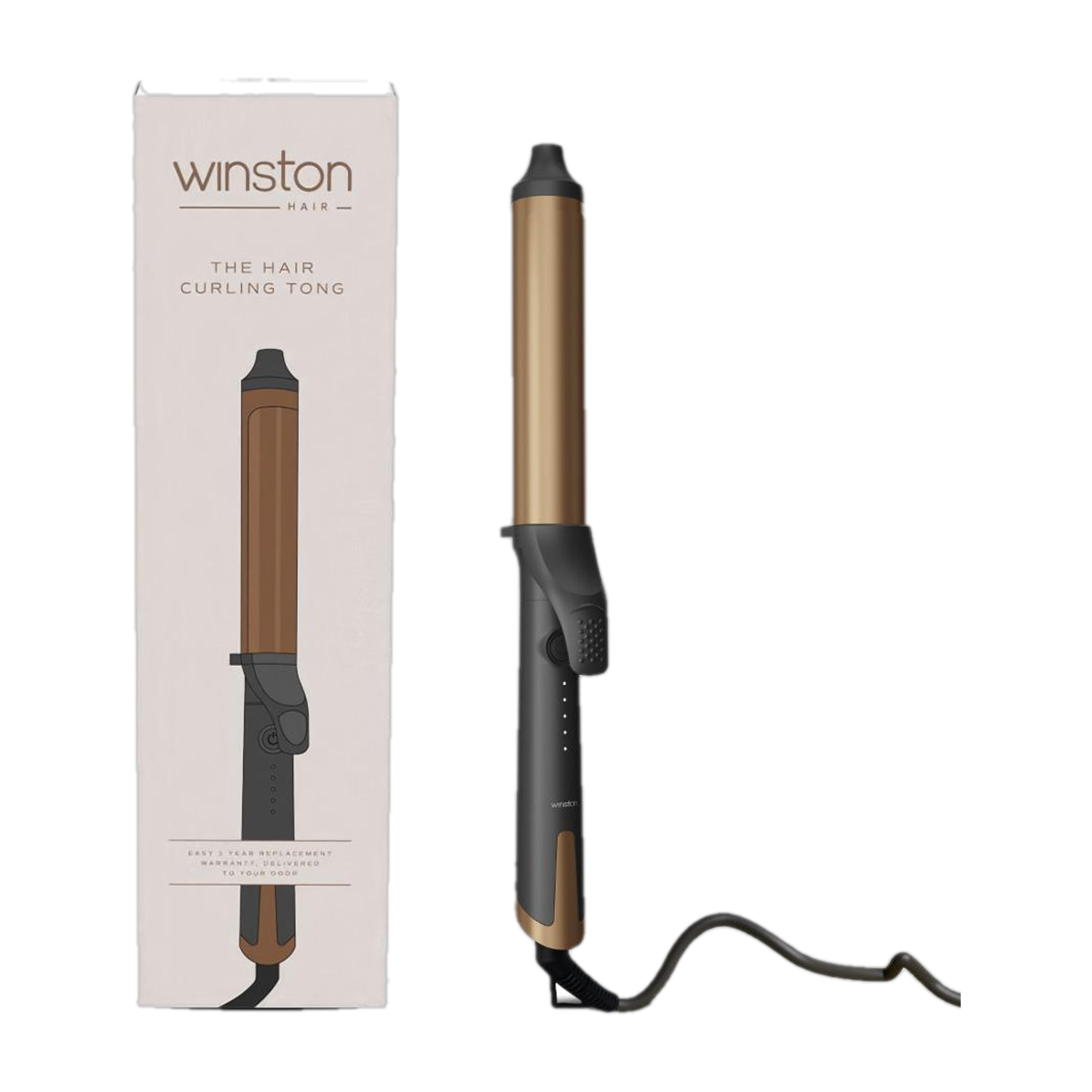 Image of Winston Hair Curler Tong for Women with Ceramic Coating Plate Electric Hair Curler