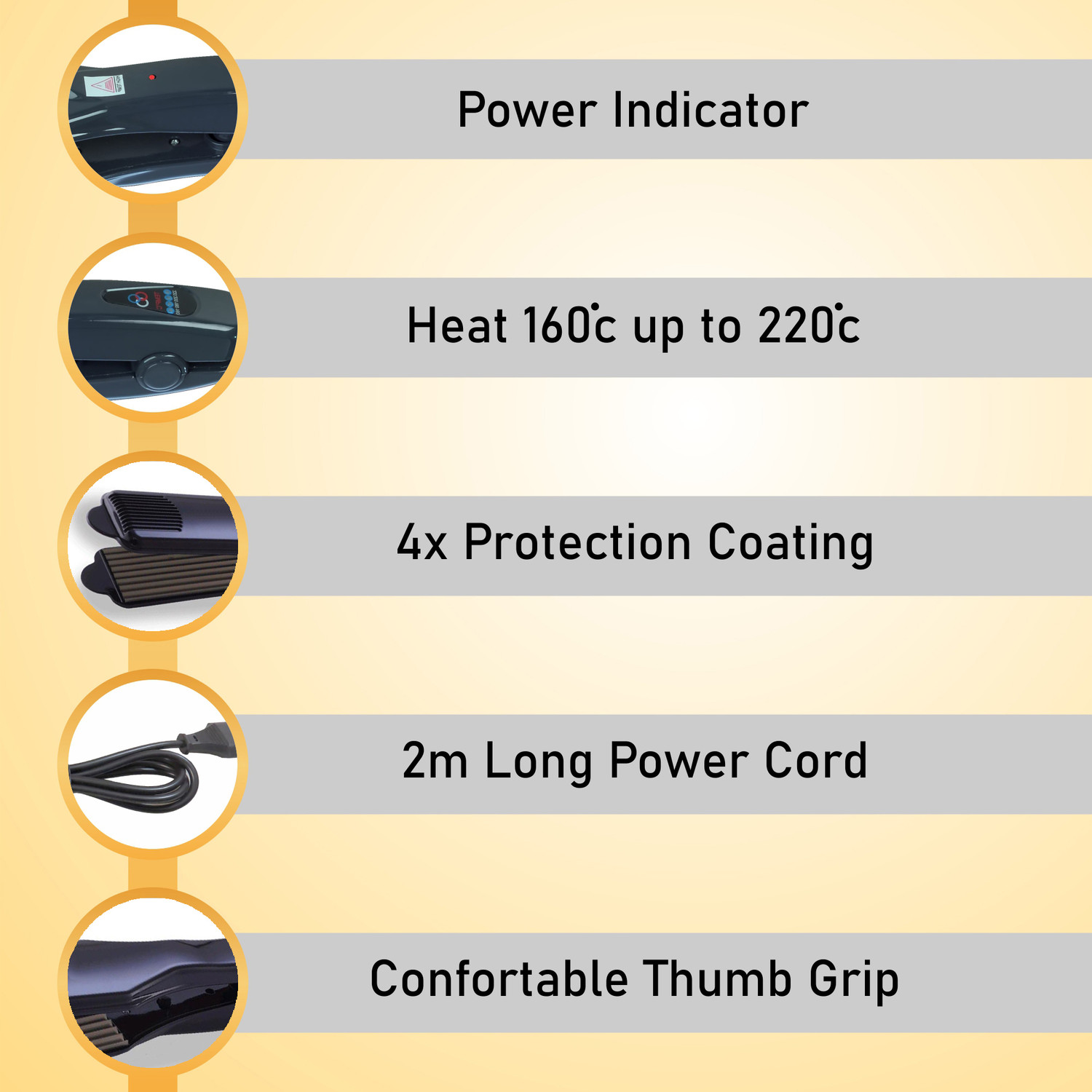 Image of PROFESSIONAL FEEL Micro Hair Crimper With 4X Protection Hair Crimper & Styler For Women Electric Hair Styler