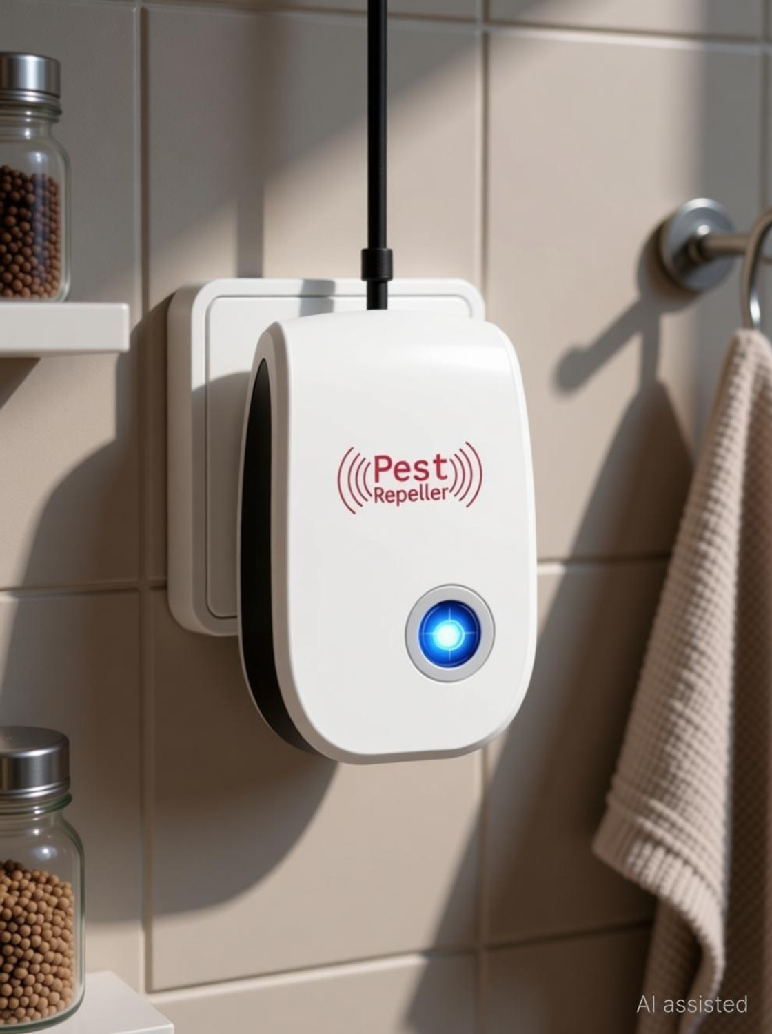 Image of PEST REPELLER Ultrasonic Pest Repellent Pest Control Machine for Mosquito 07NV-BLU Electric Insect Killer Indoor, Outdoor