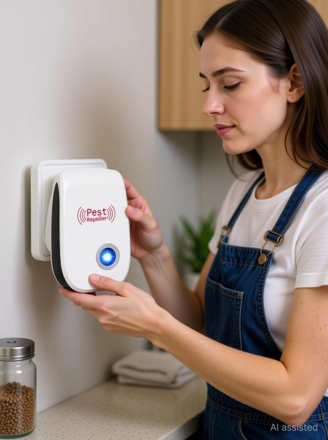 Image of PEST REPELLER Ultrasonic Pest Repellent Pest Control Machine for Mosquito 07NV-BLU Electric Insect Killer Indoor, Outdoor