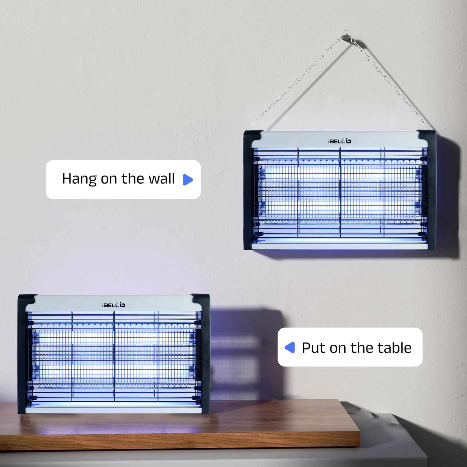 Image of iBELL M102IK Insect Killer, 20-Watt Fly Catcher, UV Lamp for Home, Office & Restaurant Electric Insect Killer Indoor