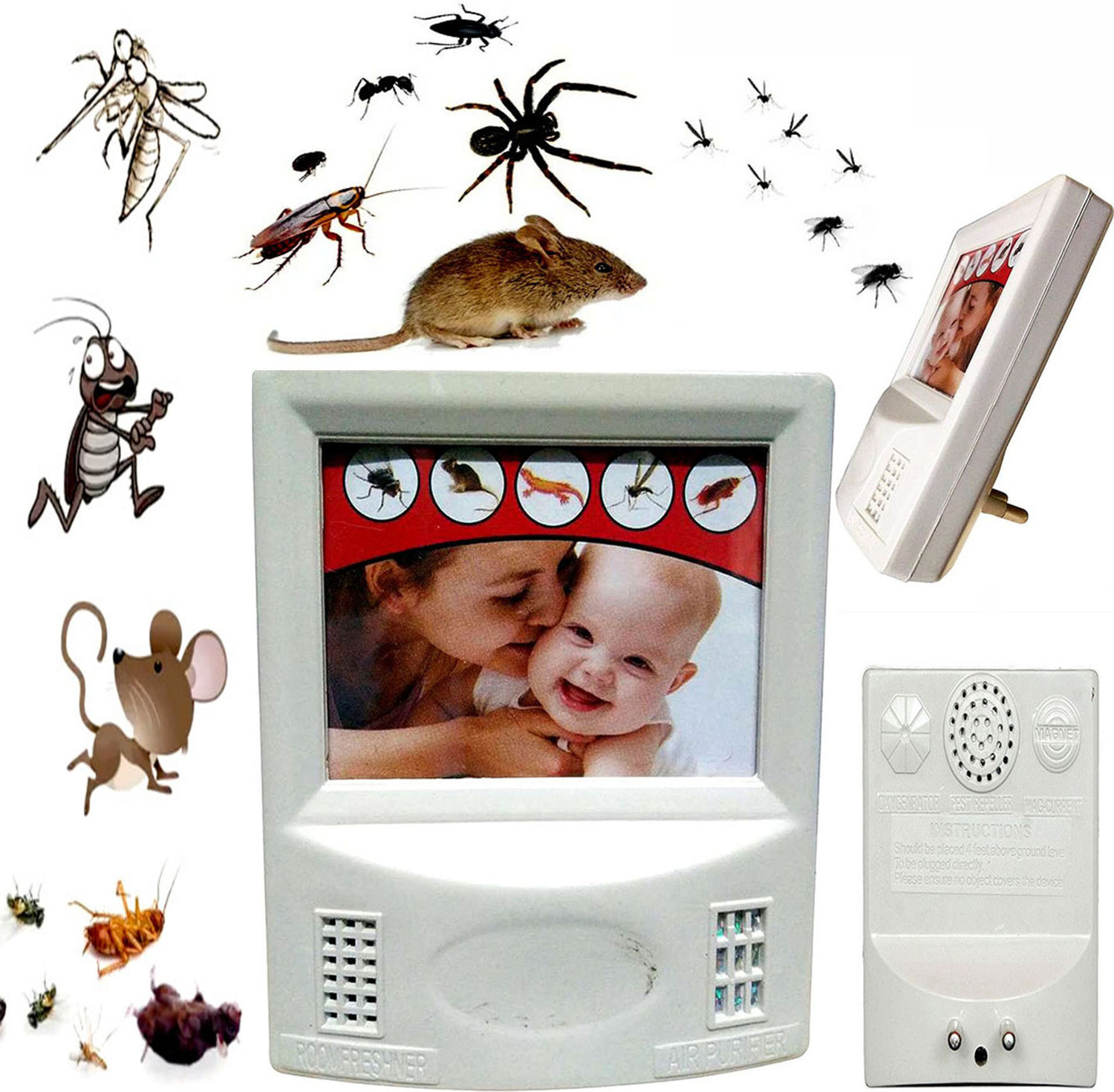 Image of BRTION pest Repeller Health Care System 6 in 1 Suraksha Night Insects Mosquito Killer Electric Insect Killer Indoor