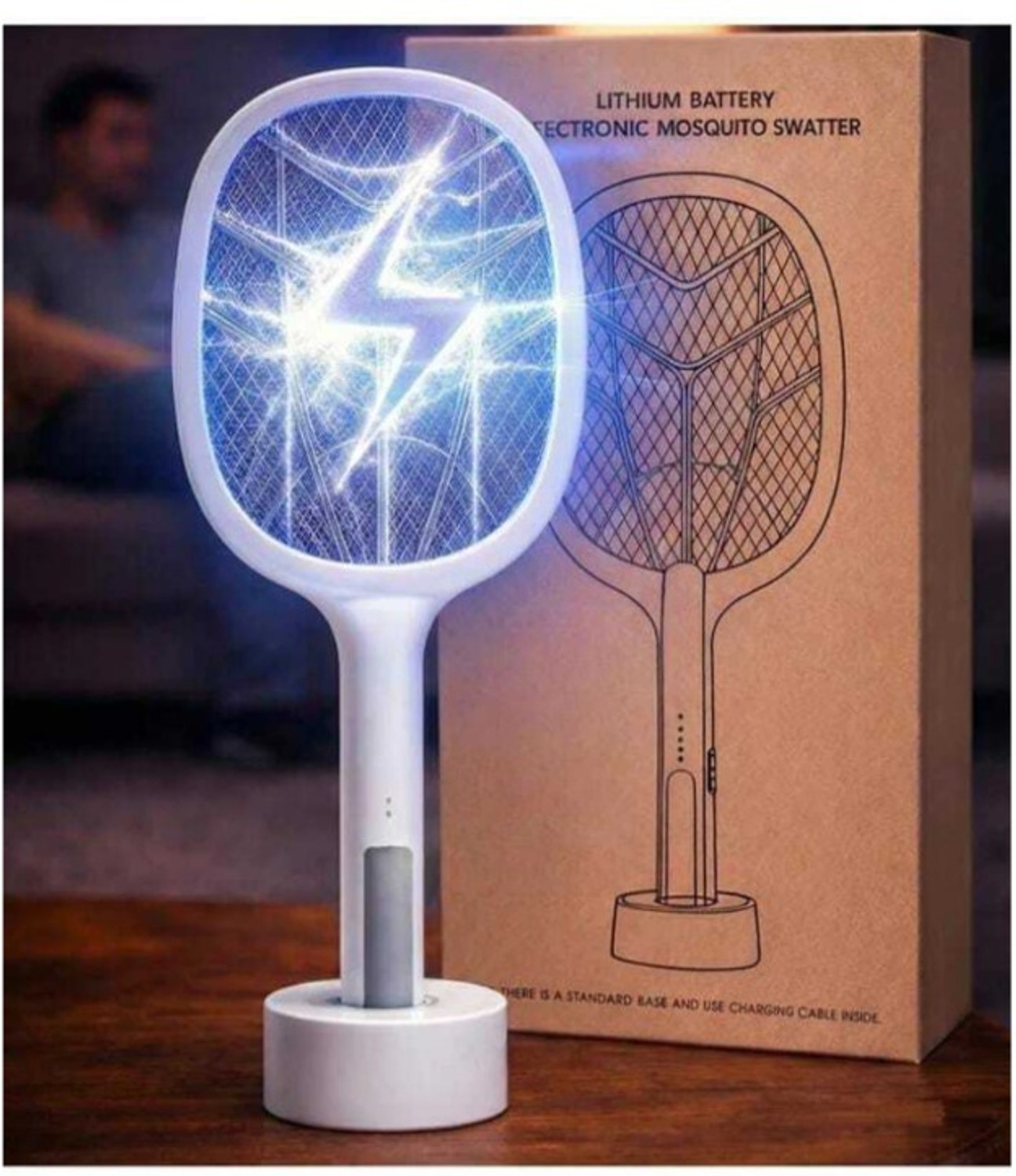 Image of JOV-FV 4200V Anti-Mosquito Racket / Rechargeable Insect Killer Bat Electric Insect Killer Outdoor, Indoor