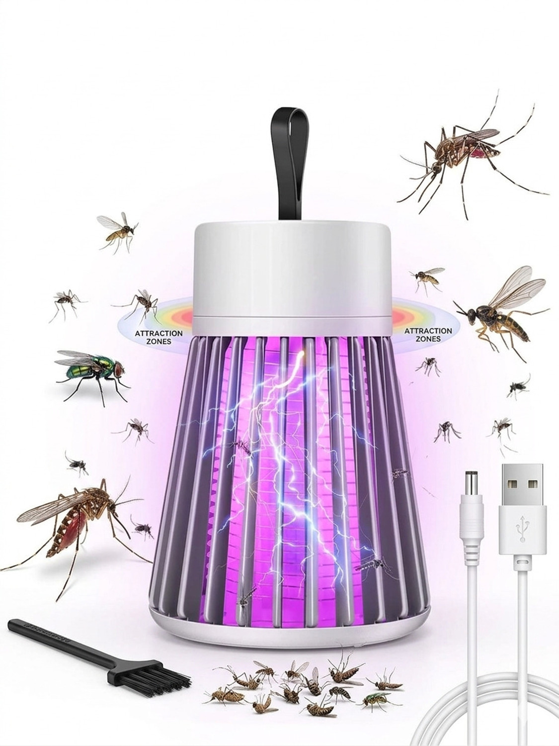 Image of RYTKSTORES Eco-Friendly USB Rechargeable Electric Mosquito Killer Lamp Electric Insect Killer Indoor, Outdoor