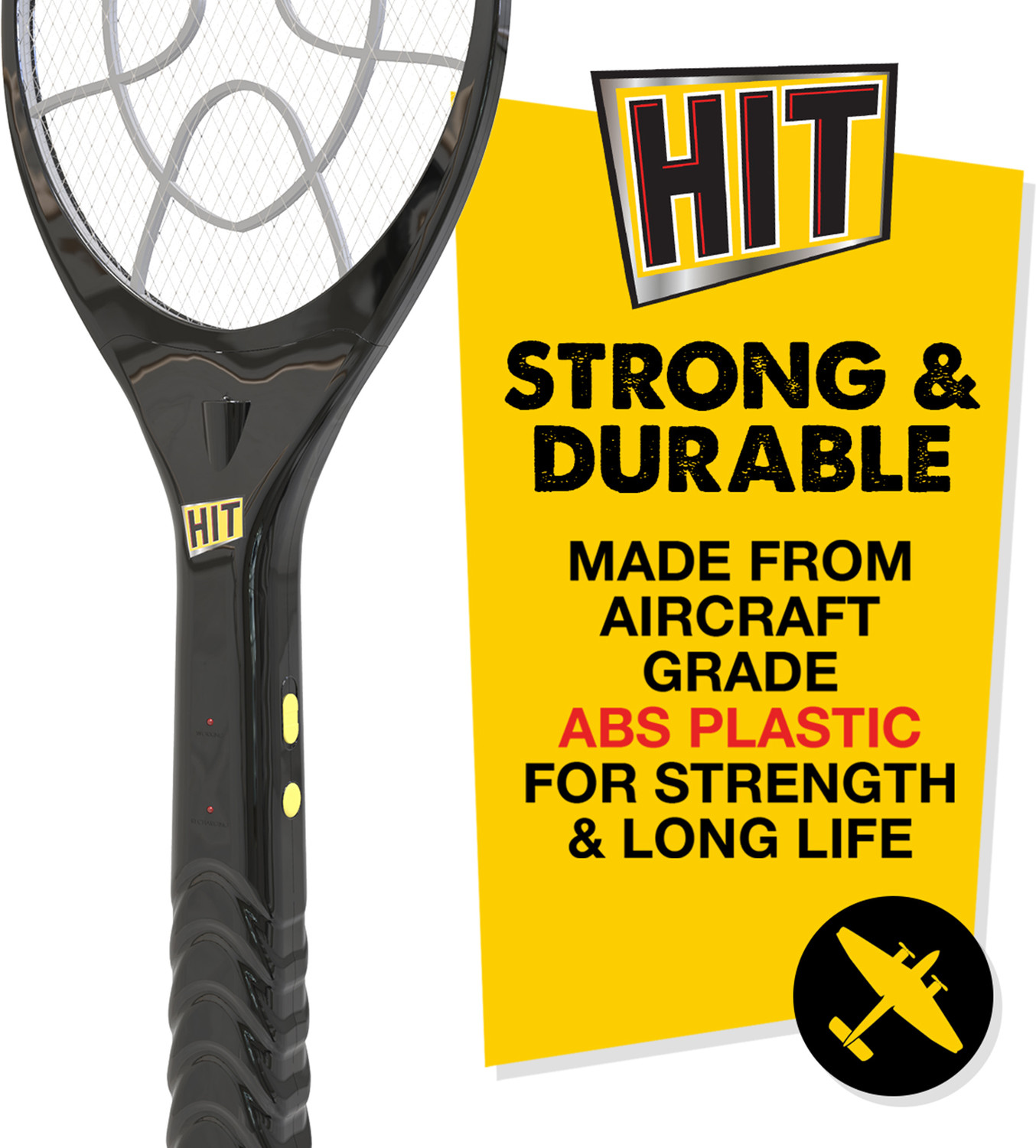 Image of Hit Rechargeable Anti - Mosquito Racquet Electric Insect Killer Indoor, Outdoor