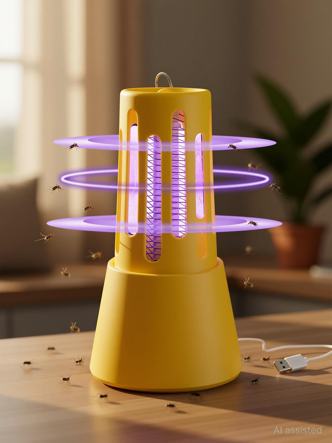 Image of Keekos LED Mosquito Killer lamp for Home, USB Powered Electronic Insect Killer Indoor Electric Insect Killer Indoor, Outdoor