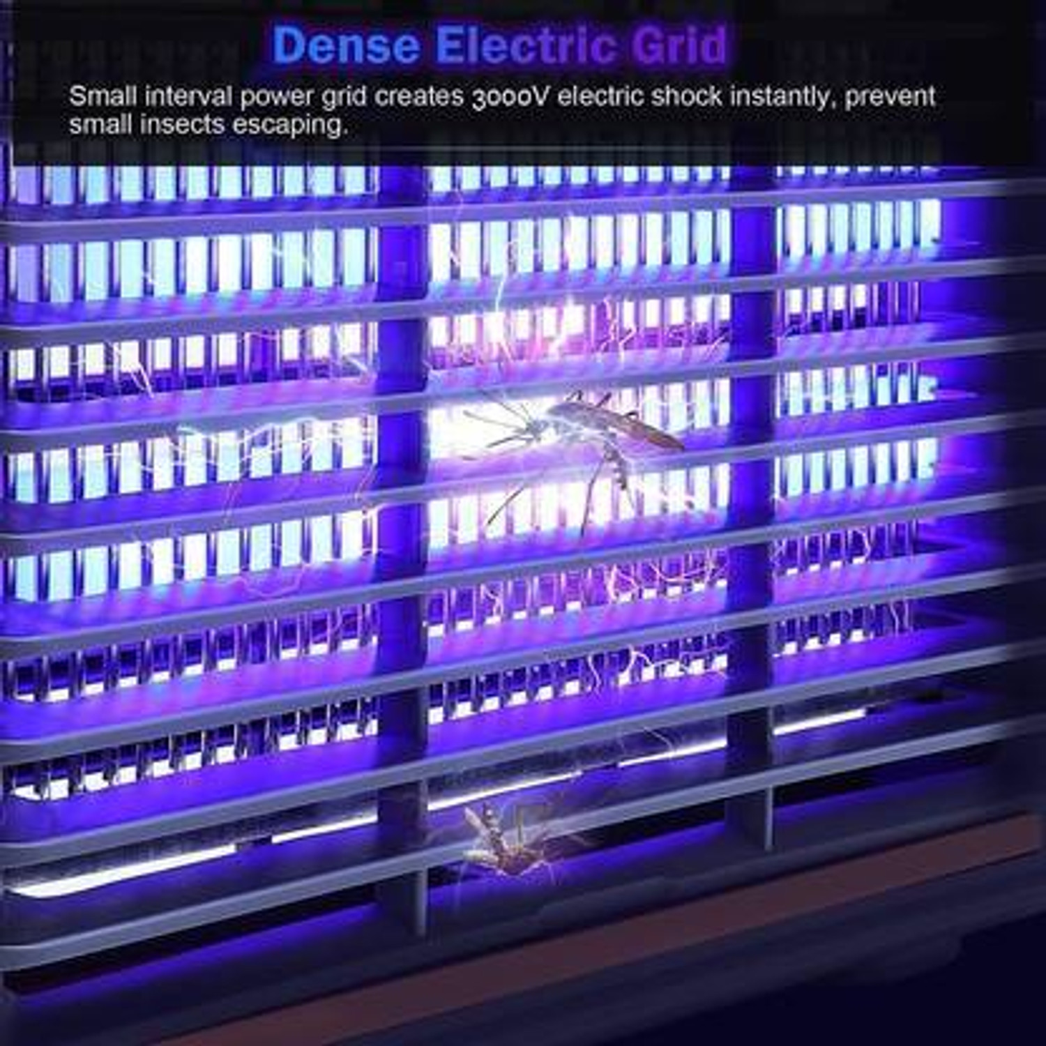 Image of Tazomi Fly Insect Killer Machine, Insect Bug Zapper,Fly Catcher & Trap Killer LED-Lamp Electric Insect Killer Indoor, Outdoor