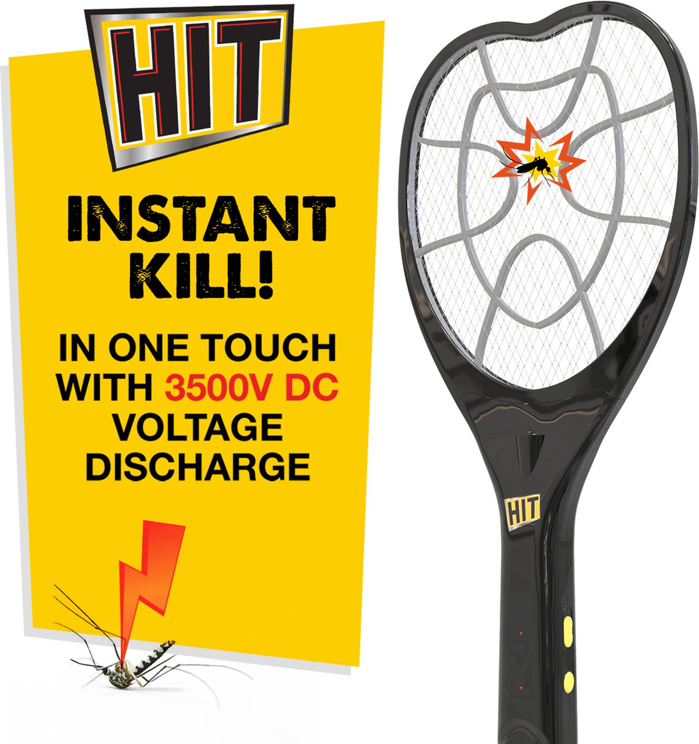 Hit Rechargeable Anti-Mosquito Racquet - Image 3