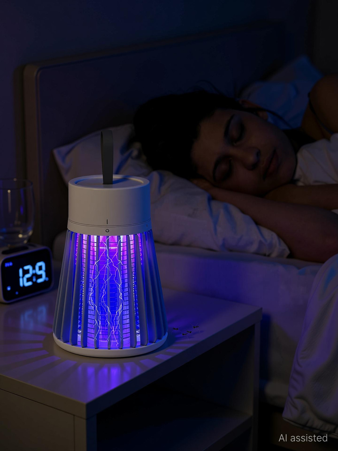 Image of RKTDX Electric Mosquito Killer Lamp LED Insect Electronic UV Lamp Electric Insect Killer Indoor, Outdoor