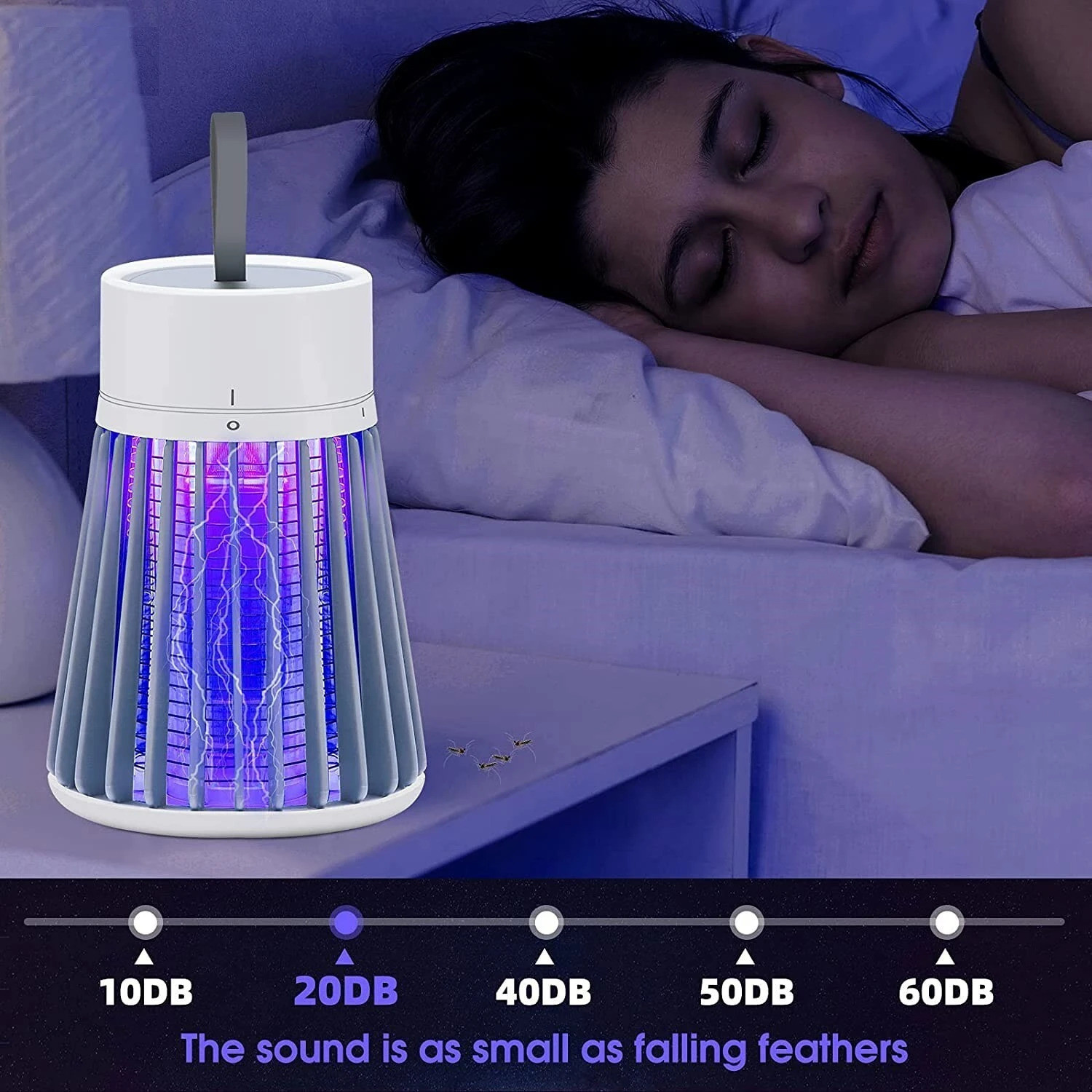 Image of RKTDX Electric Mosquito Killer Lamp LED Insect Electronic UV Lamp Electric Insect Killer Indoor, Outdoor