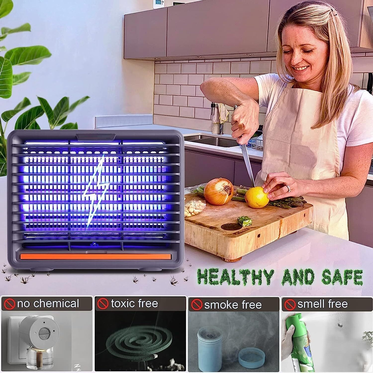 Image of Tazomi Insect Killer UV Bug Zapper /Catcher for Home & Office Restaurant Use Pest killer Electric Insect Killer Indoor, Outdoor