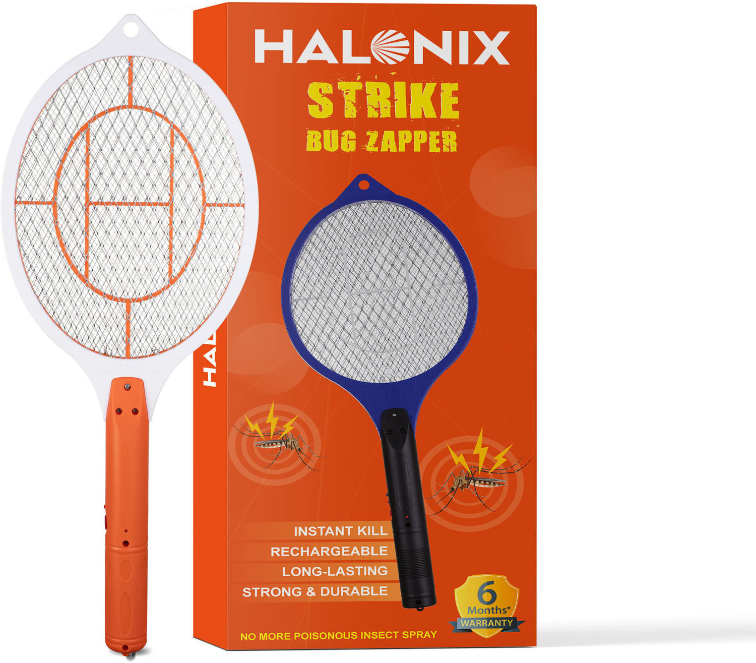 Image of HALONIX STRIKE BUG ZAPPER BLUE Electric Insect Killer Indoor, Outdoor