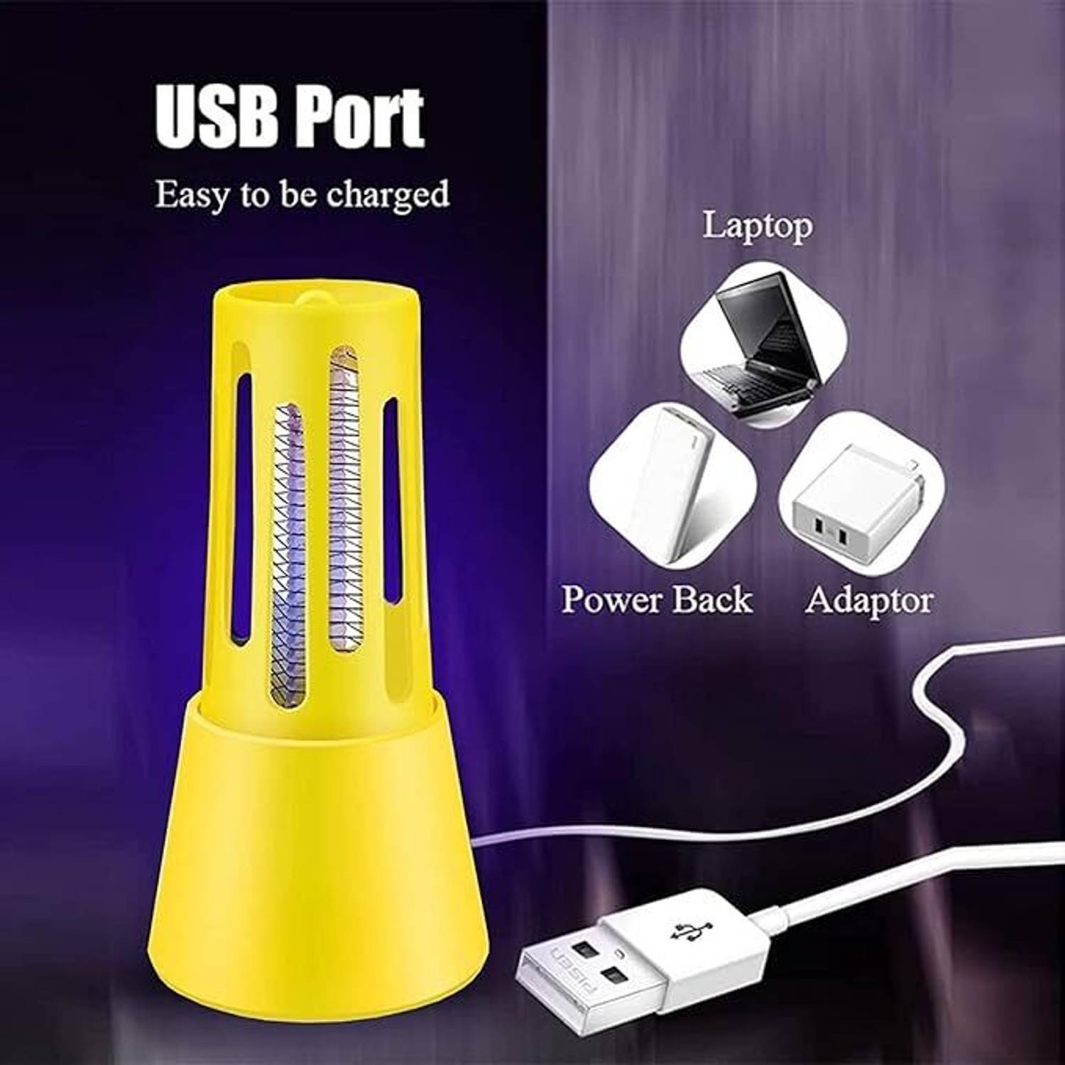 Vozica Bug Zapper Lamp USB Electric Mosquito Killer - Image 3