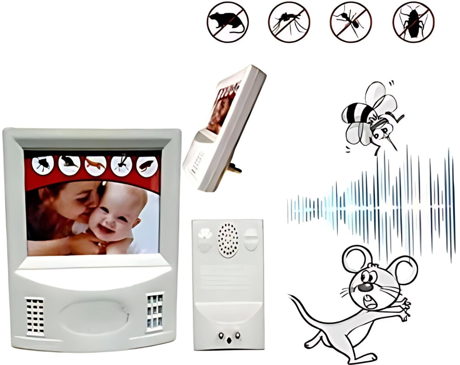 Image of BRTION pest Repeller Health Care System 6 in 1 Suraksha Night Insects Mosquito Killer Electric Insect Killer Indoor