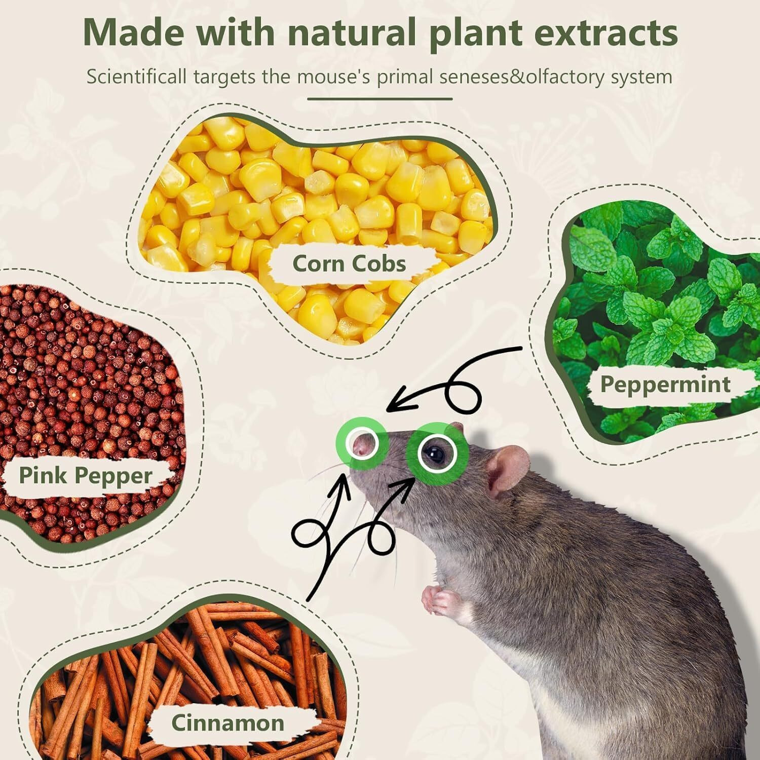 Image of krechi Cat Rat & Mouse Repellent Balls |Natural Formula | Eco-Friendly & Safe For Home