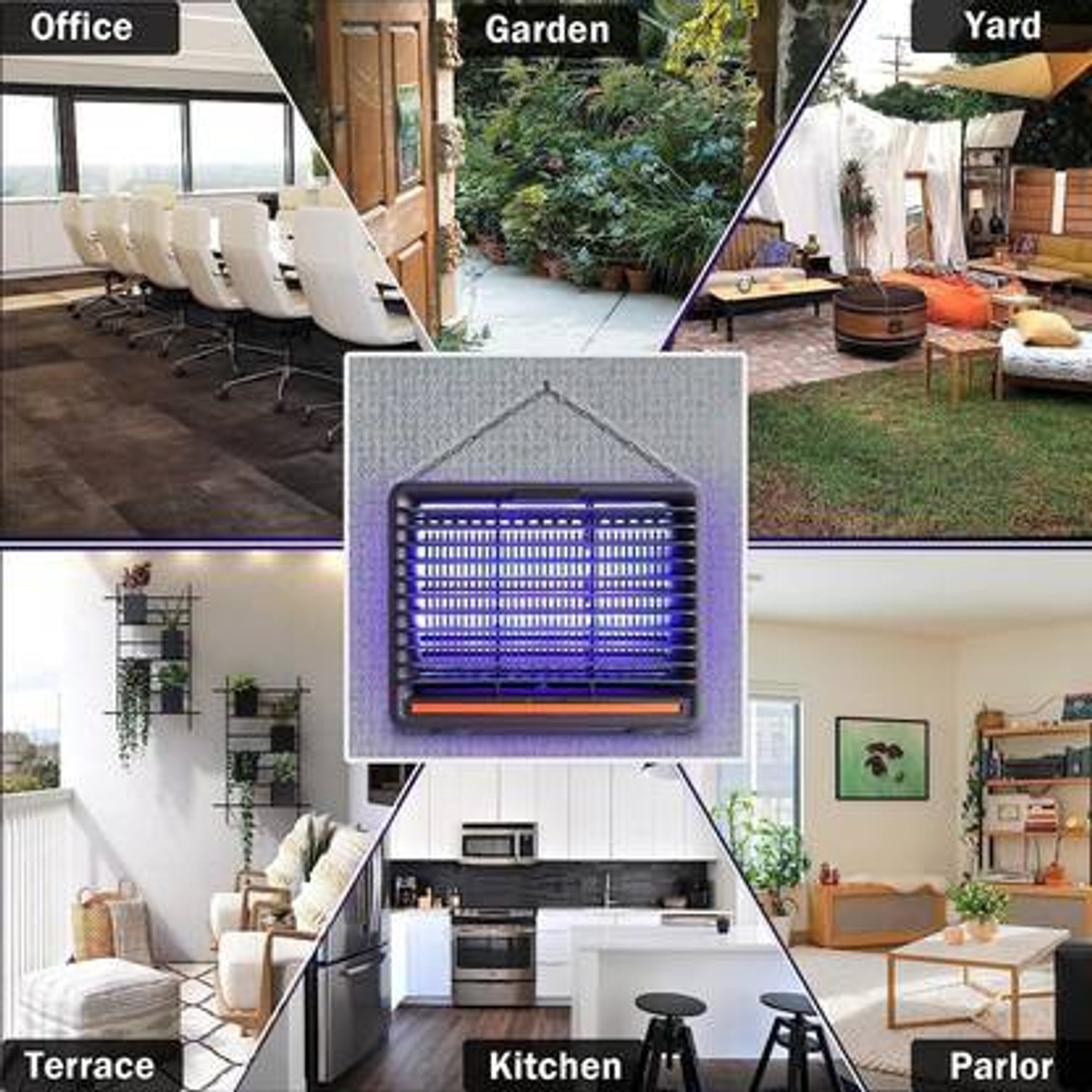 Image of Tazomi Fly Insect Killer Machine, Insect Bug Zapper,Fly Catcher & Trap Killer LED-Lamp Electric Insect Killer Indoor, Outdoor