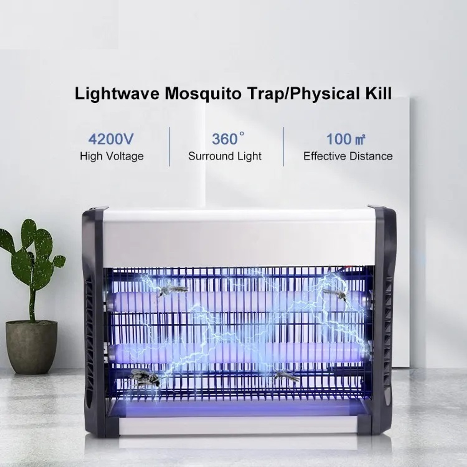 Image of Keekos indoor pest repellent bug zapper fly trap pest control led electric killer lamp Electric Insect Killer Indoor, Outdoor