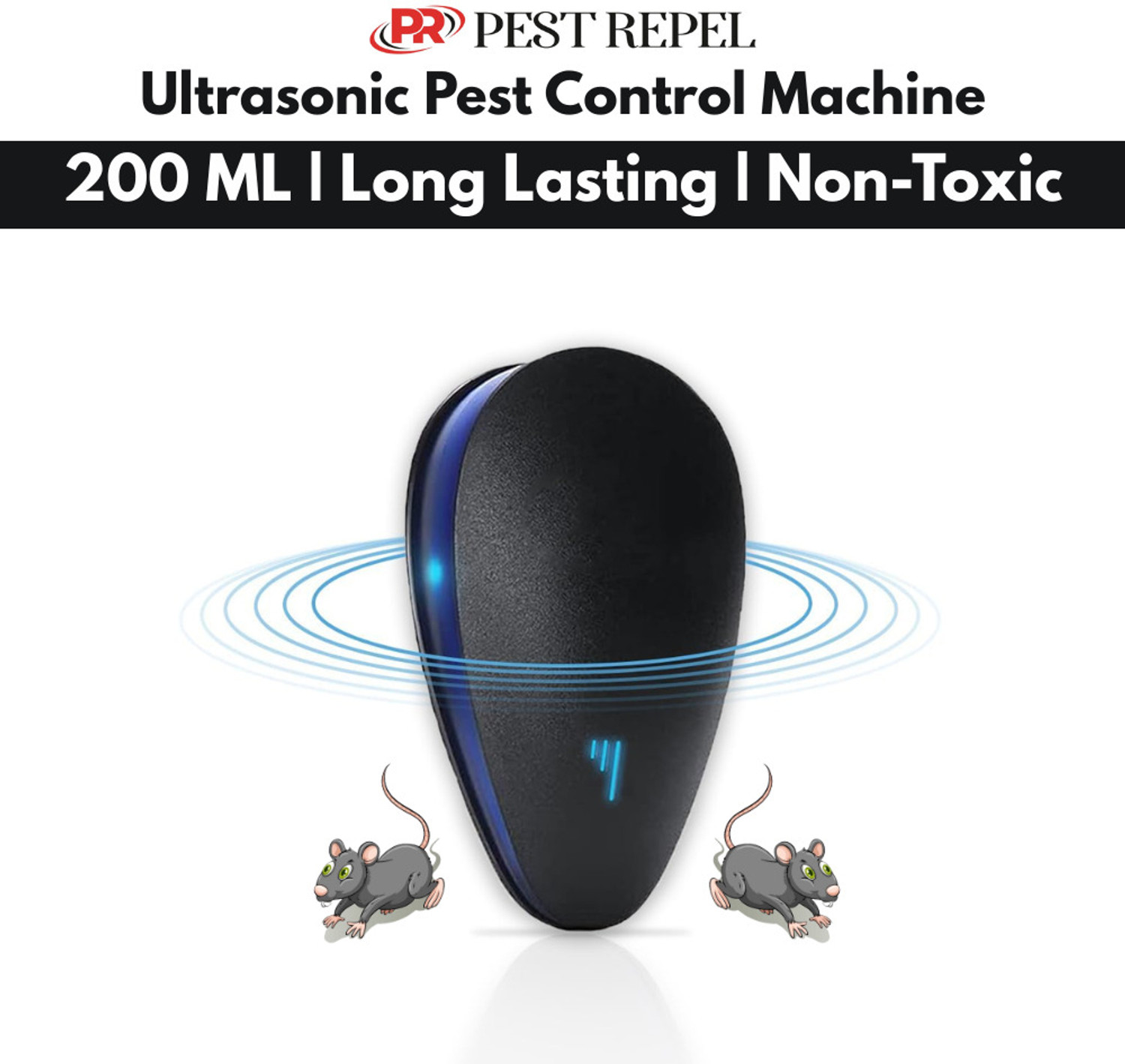 Image of Pest Repel Ultrasonic Insect Killer Machine | Safe Pest Control | Mosquito Electric Insect Killer Indoor, Outdoor
