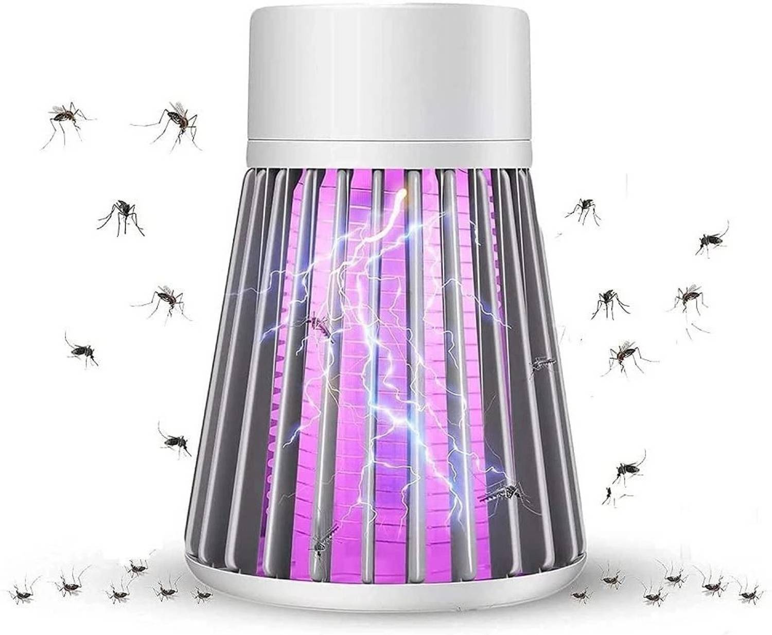BugBuster Eco Friendly Insect Killer LED Mosquito Killer Trap Lamp, EU Plug Mini Light Electric Insect Killer Indoor, Outdoor