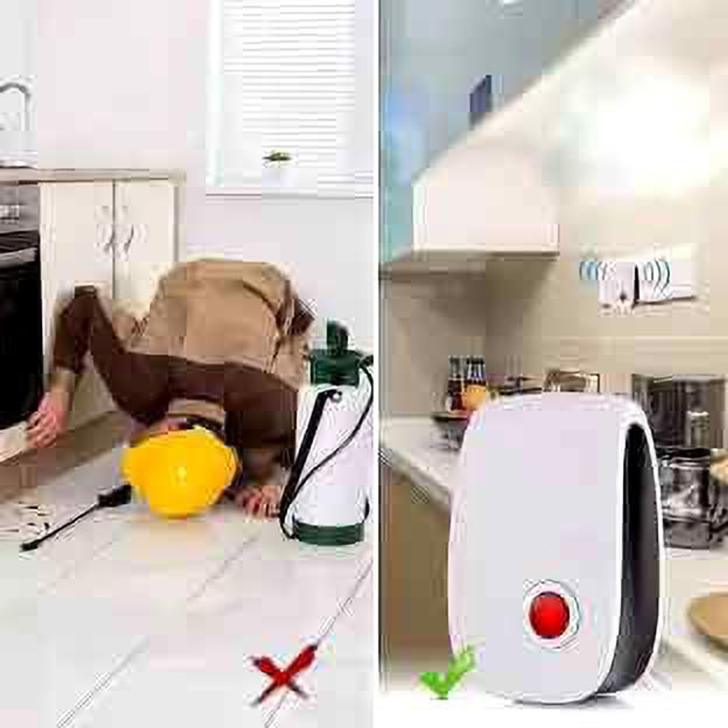 Image of Fgkjnm Ultrasonic Insect Pest Control Pest Repeller Save From Mics,Rats,Flies,Lizards Electric Insect Killer Indoor