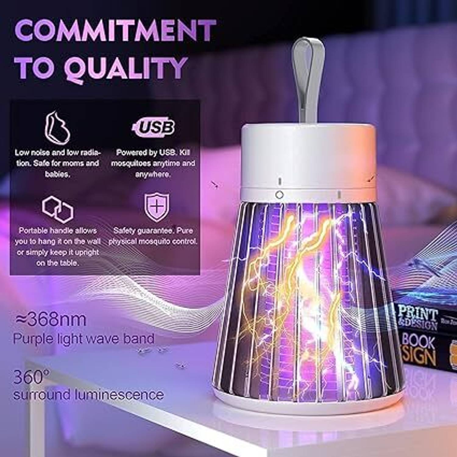 SIRION Electric Mosquito Killer Lamp with UV Light - Image 3