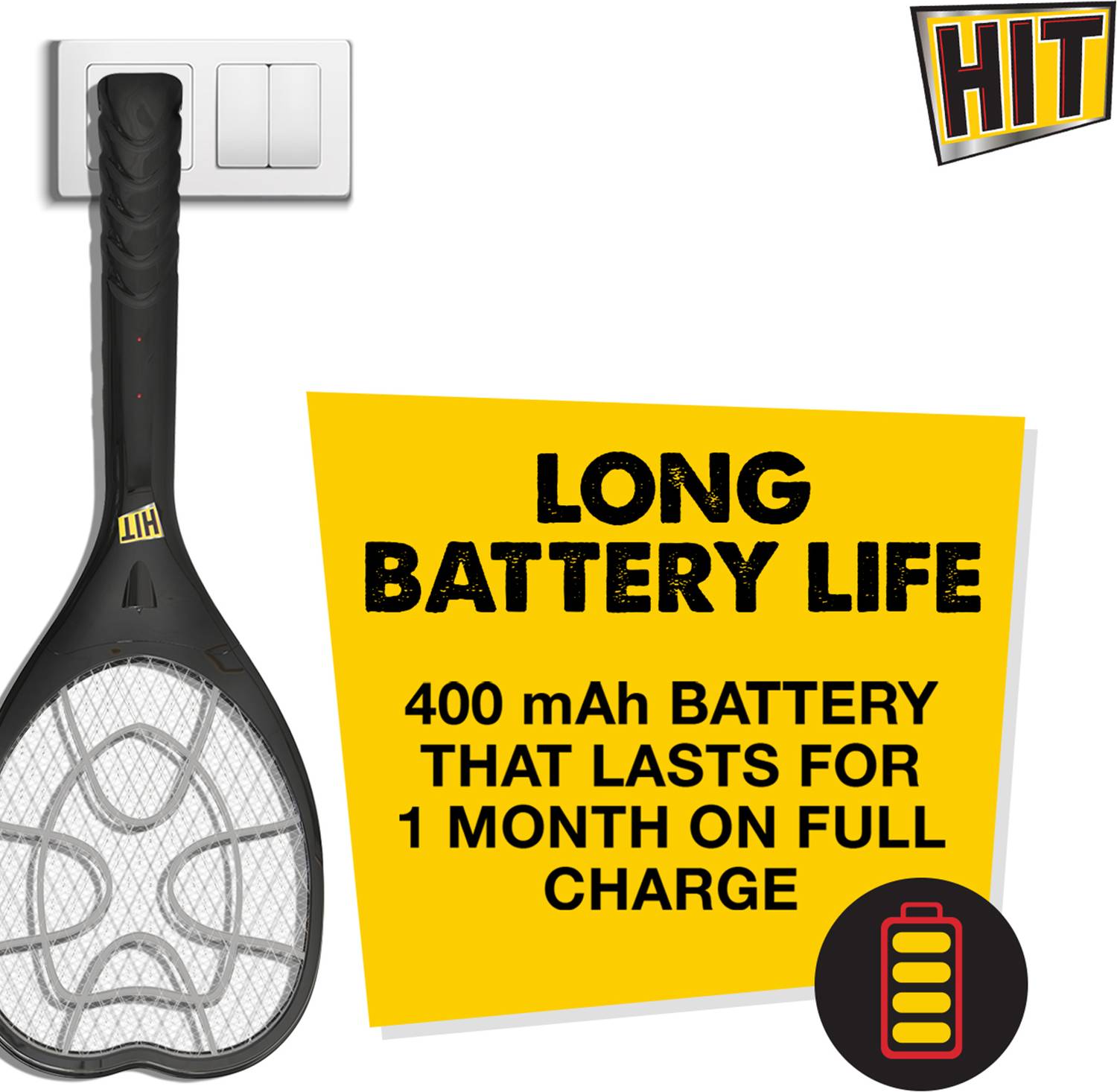 Hit Rechargeable Anti-Mosquito Racquet - Image 4