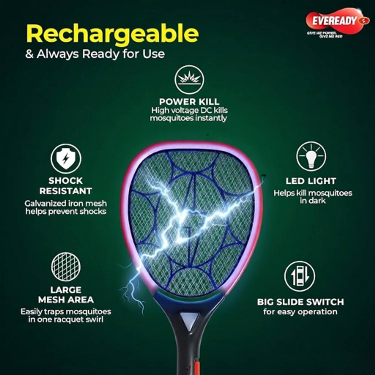 Eveready POWER ZAP PRO Electric Insect Killer Indoor, Outdoor