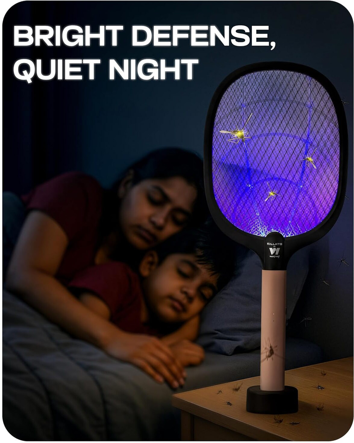 Image of Weird Wolf WEIRD WOLF 2 in 1 UV Light Rechargeable Mosquito Killer Bat Electric Insect Killer