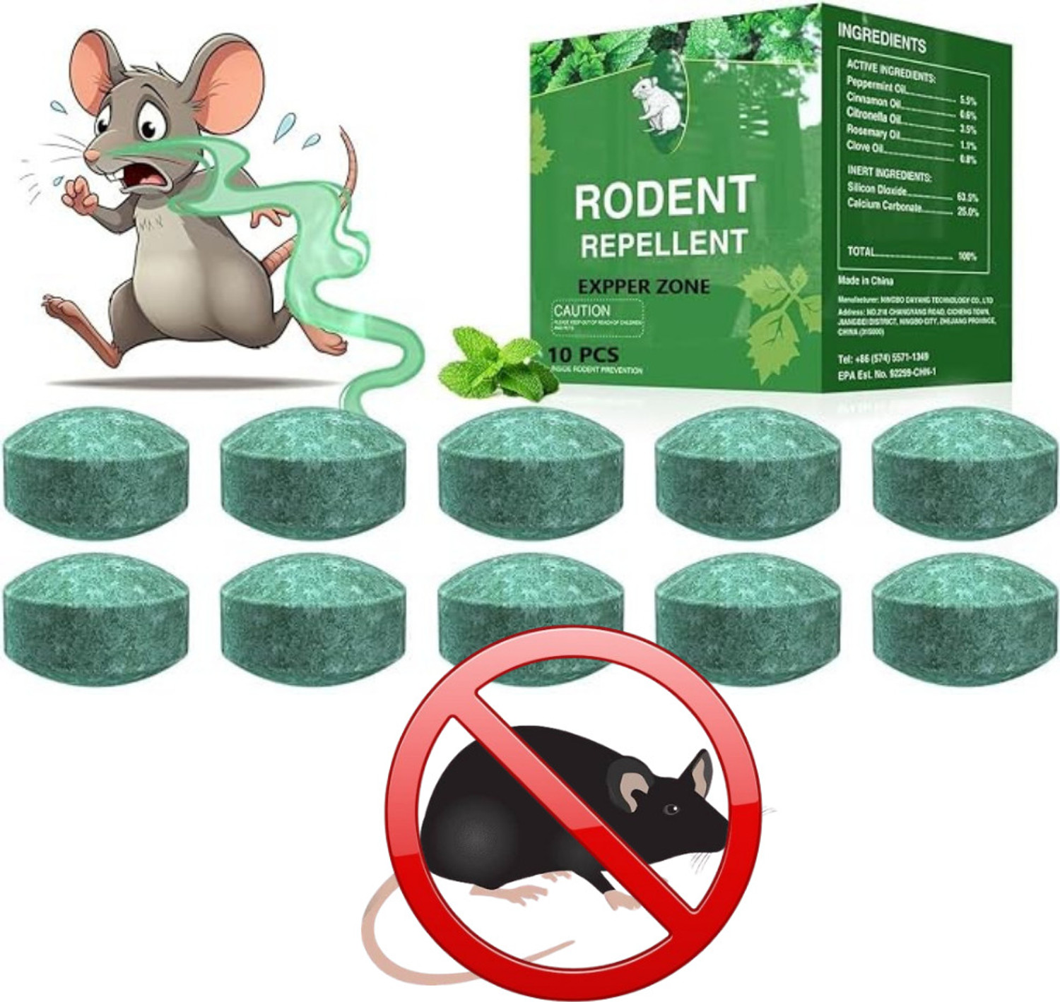 Image of RAMILOO Rat Repellent Balls,Natural Rat & Mouse Deterrent,Long-Lasting Protection Electric Insect Killer Indoor, Outdoor (Lamp)
