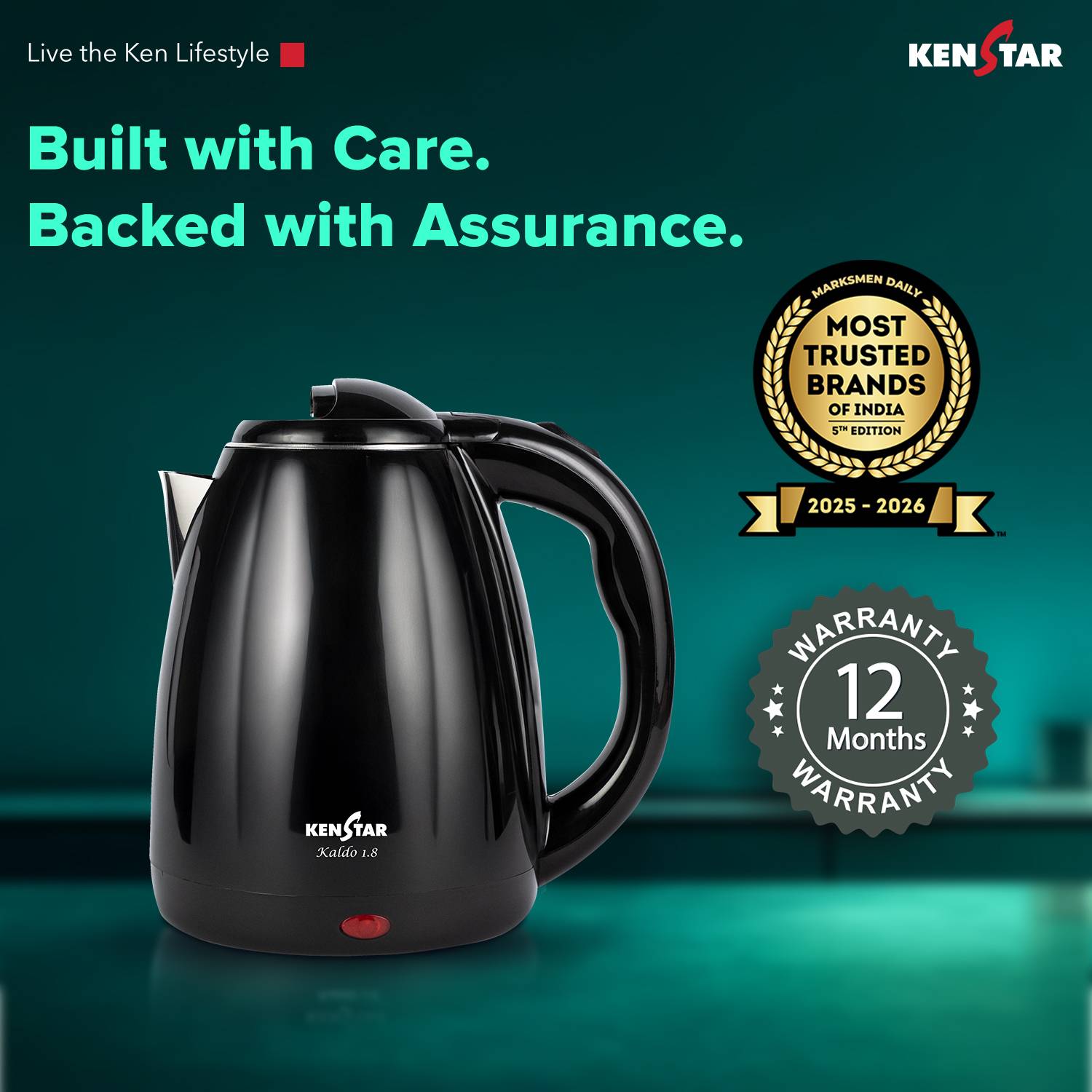 Kenstar Kaldo 1.8L Cool Touch Electric Kettle - Image 4