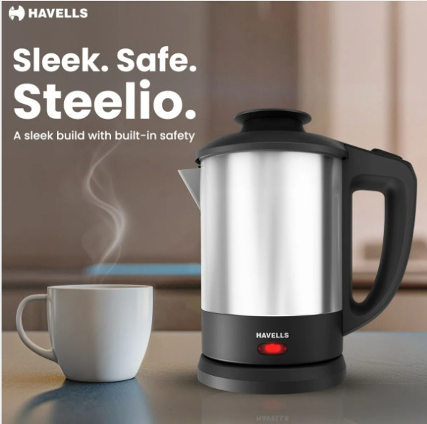 Image of HAVELLS STEELIO Electric Kettle