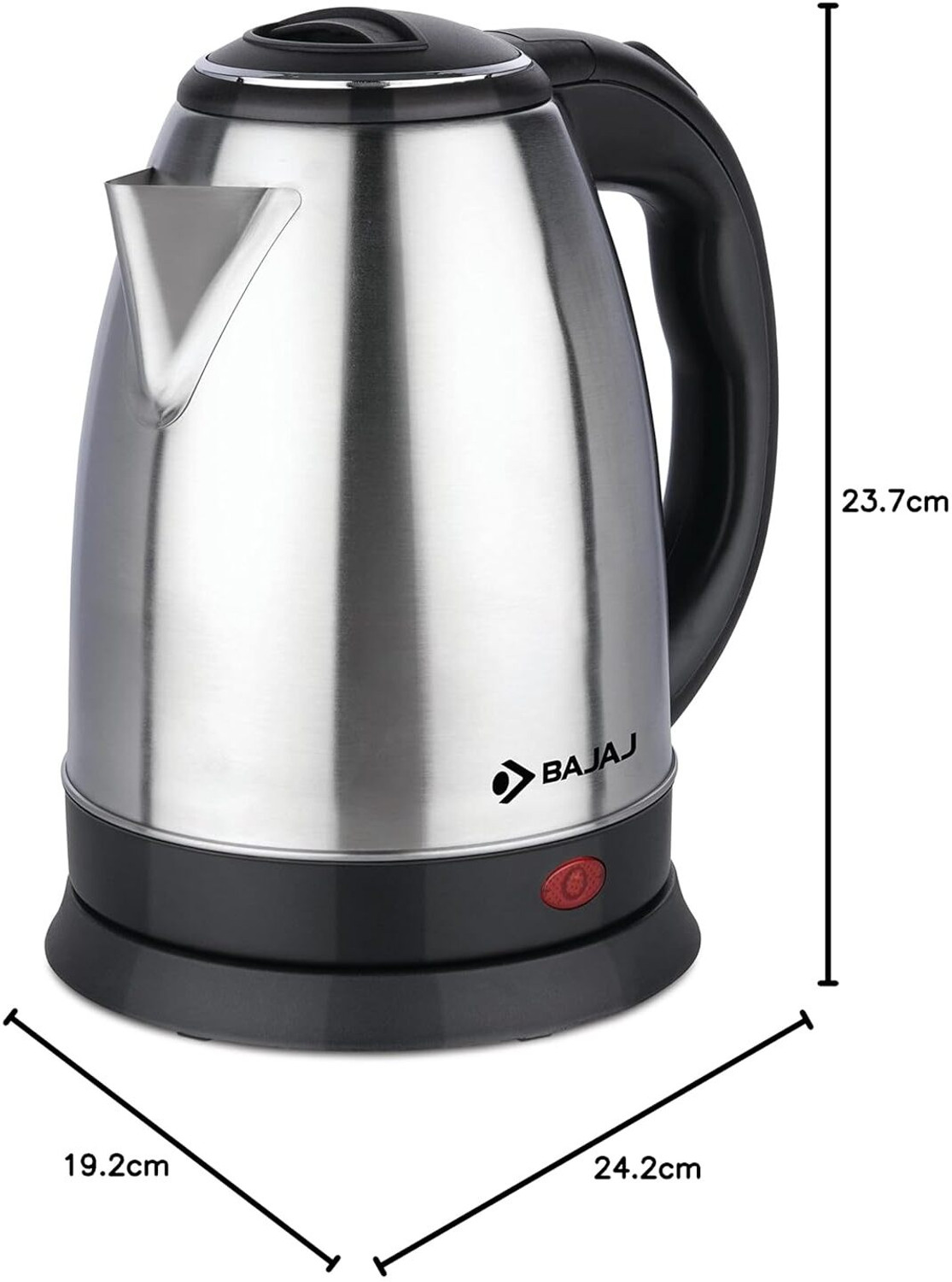 Image of BAJAJ KTX 1.8 Litre DLX Electric Kettle |1500 Watts Kettle with Stainless Steel Electric Kettle