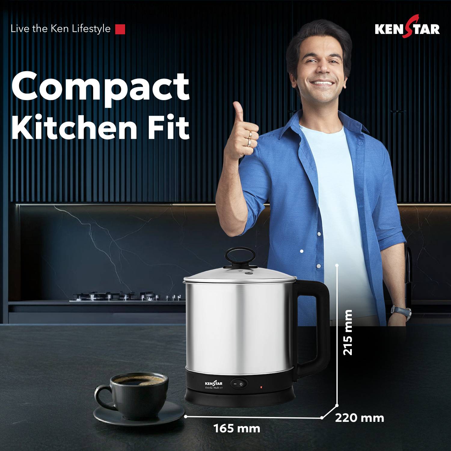 Kenstar Estella Multi 1.5 L Electric Kettle - Image 5